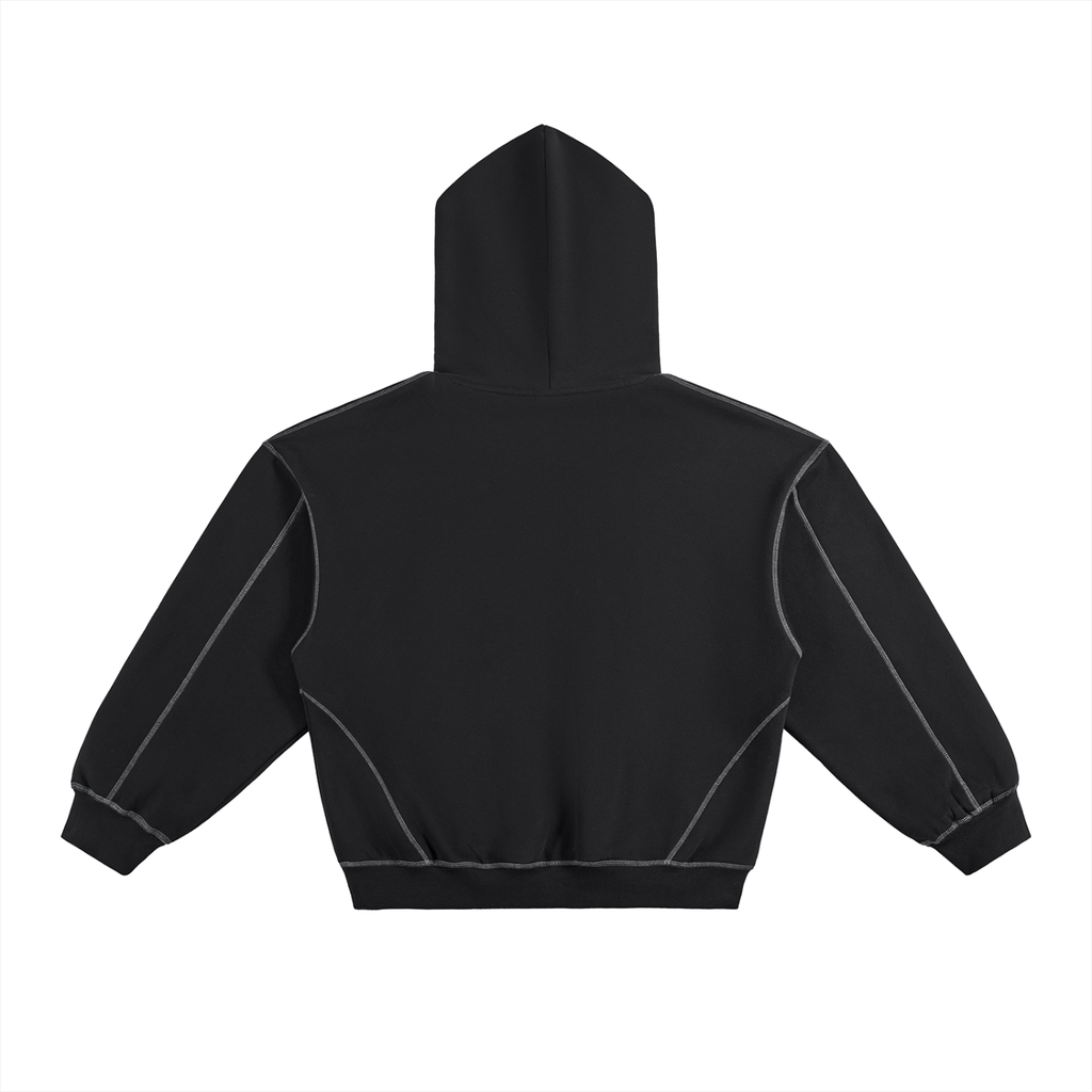 STRKE Stitched Boxy Fit Hoodie (Dark)