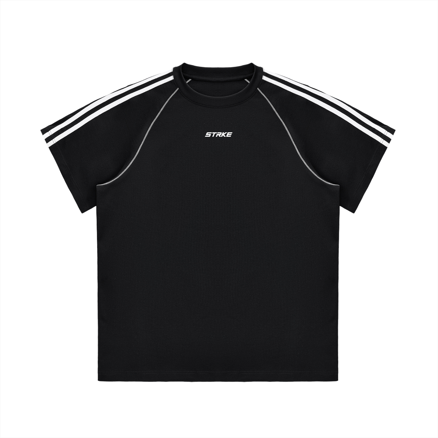 Oversized Contrast Stitch Tee (Dark)