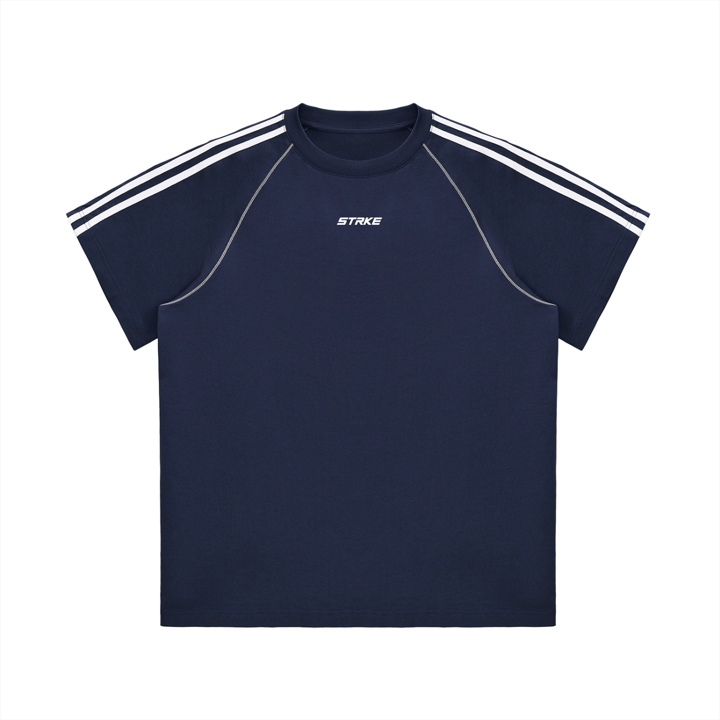 Oversized Contrast Stitch Tee (Dark)