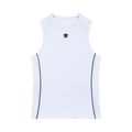 Minimalistic White Performance Tank Top