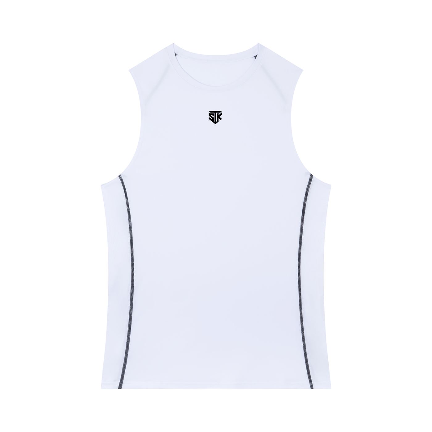 Minimalistic White Performance Tank Top