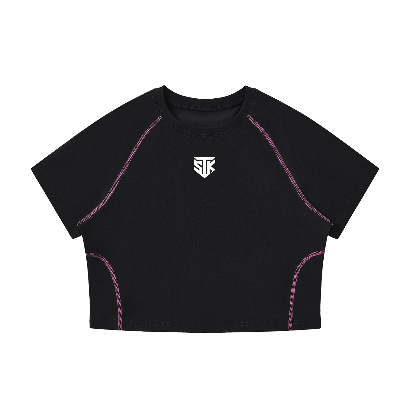 Minimalistic Womens Cropped Atheltic Top (Dark)