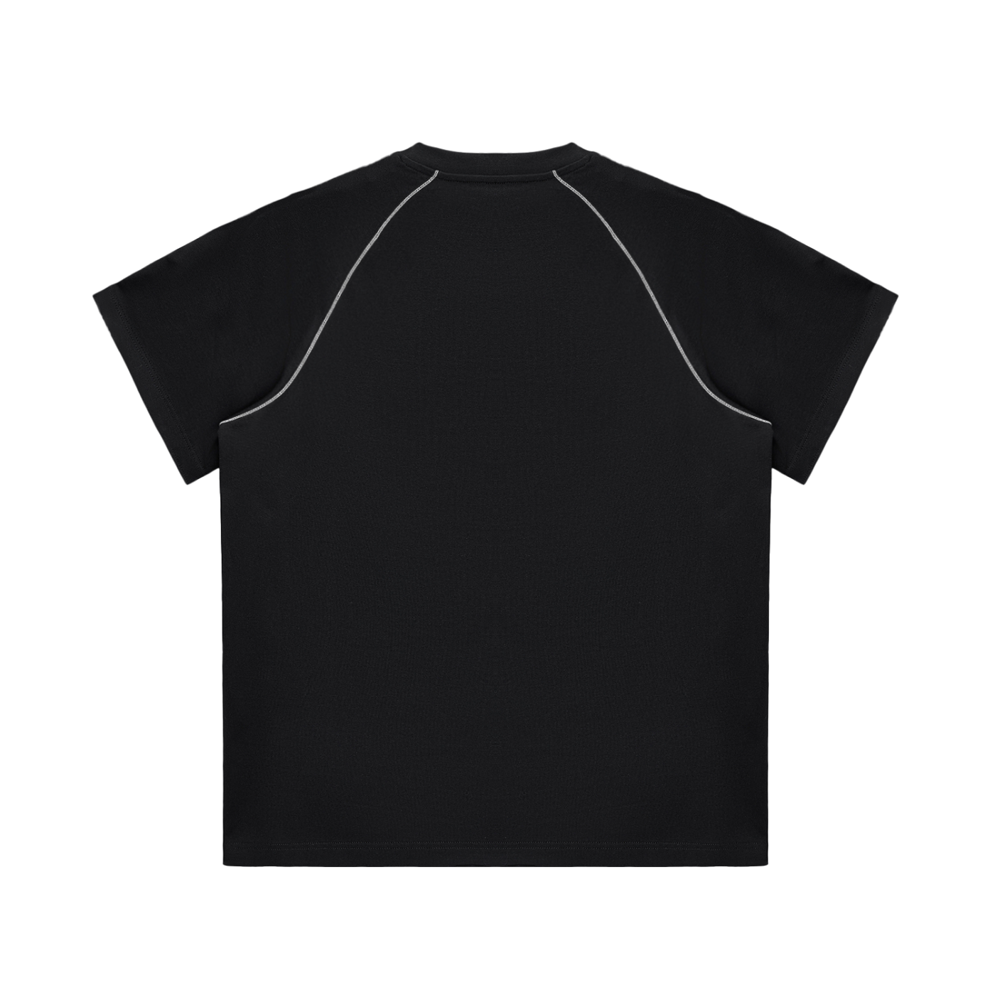 Oversized Contrast Stitch Tee (Dark)