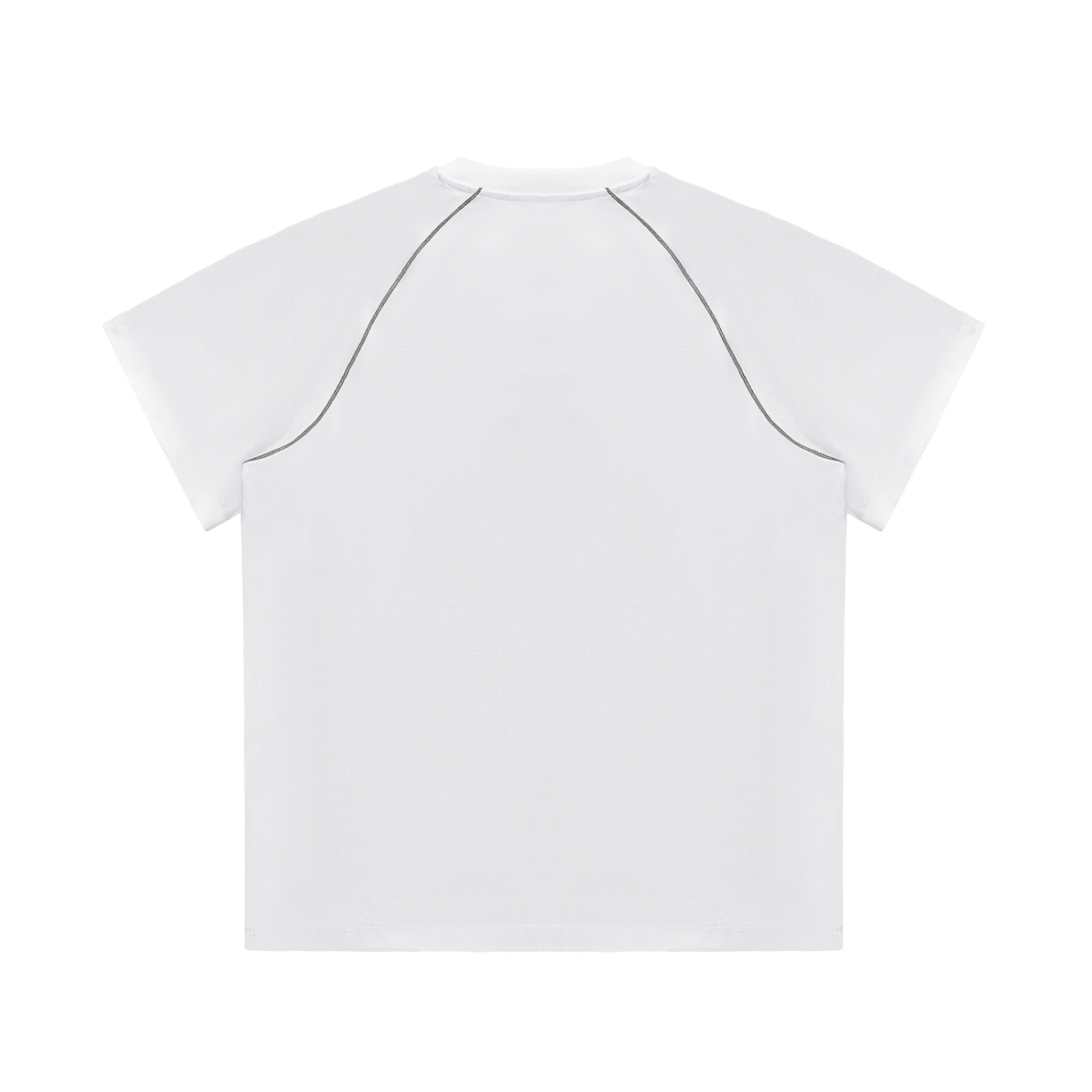 Oversized Contrast Stitch Tee (Light)