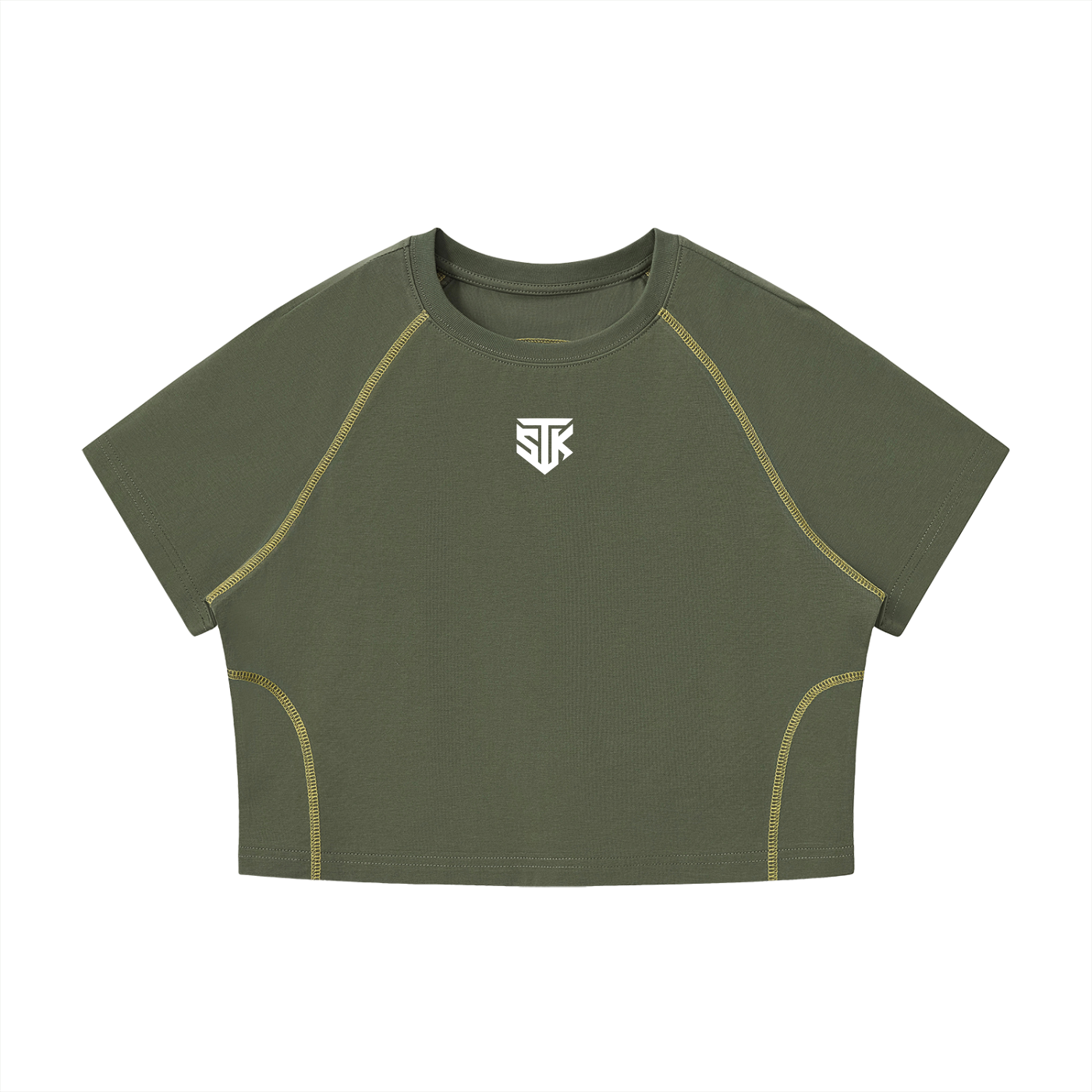 Minimalistic Womens Cropped Atheltic Top (Dark)