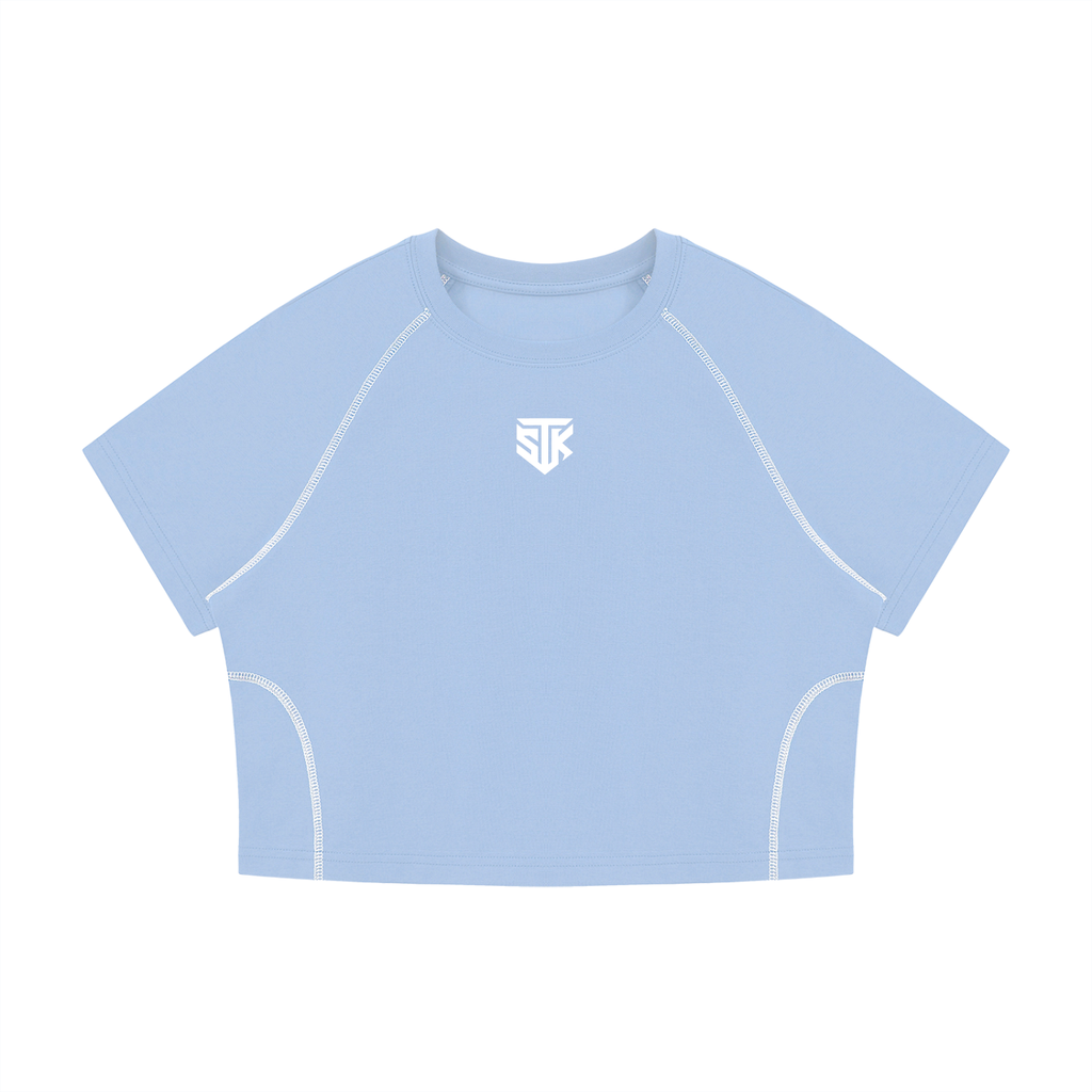 Minimalistic Womens Cropped Atheltic Top (Dark)