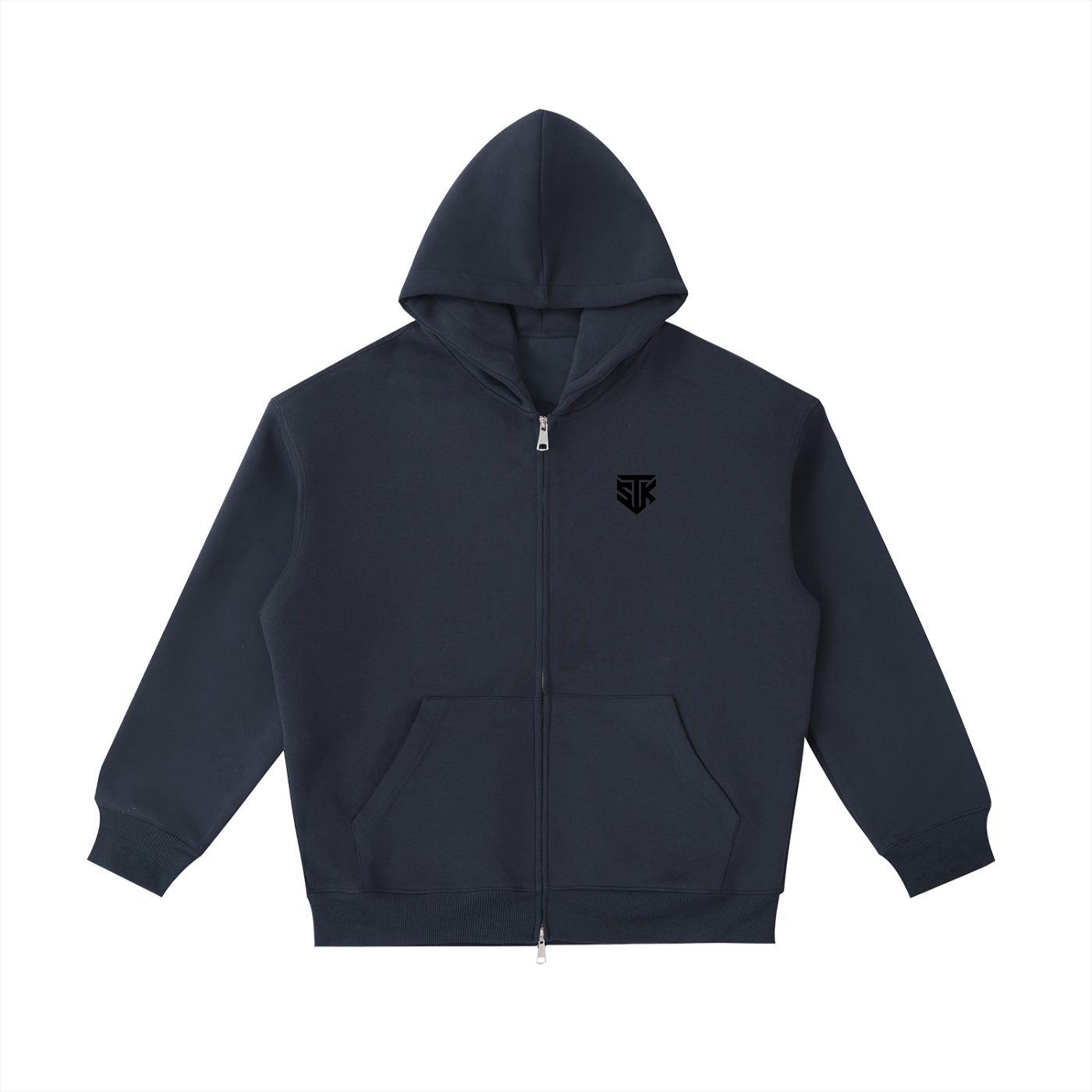 Minimalistic Essential Zip Up Hoodie (Light)