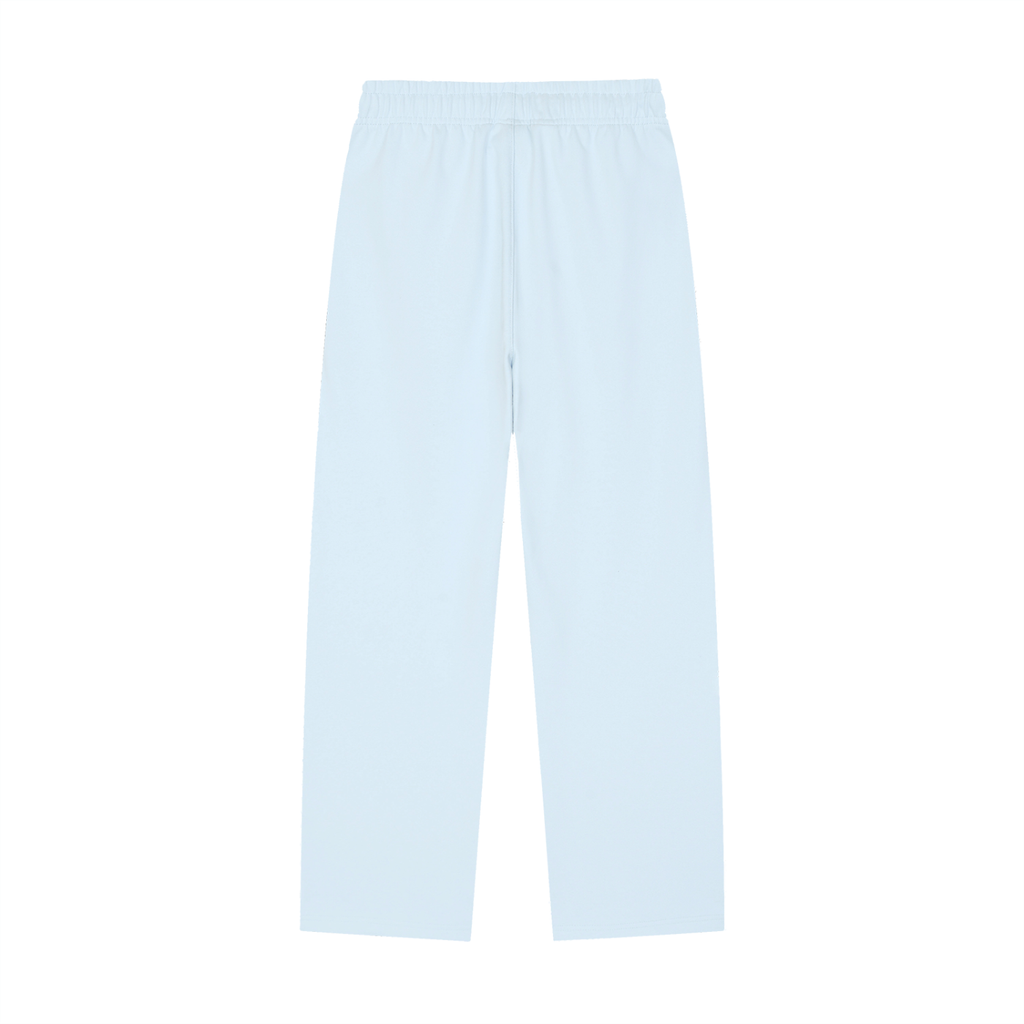 Solid Color Straight-Leg Sweatpants (Light)