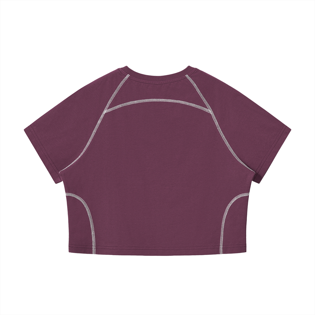 Minimalistic Womens Cropped Atheltic Top (Dark)