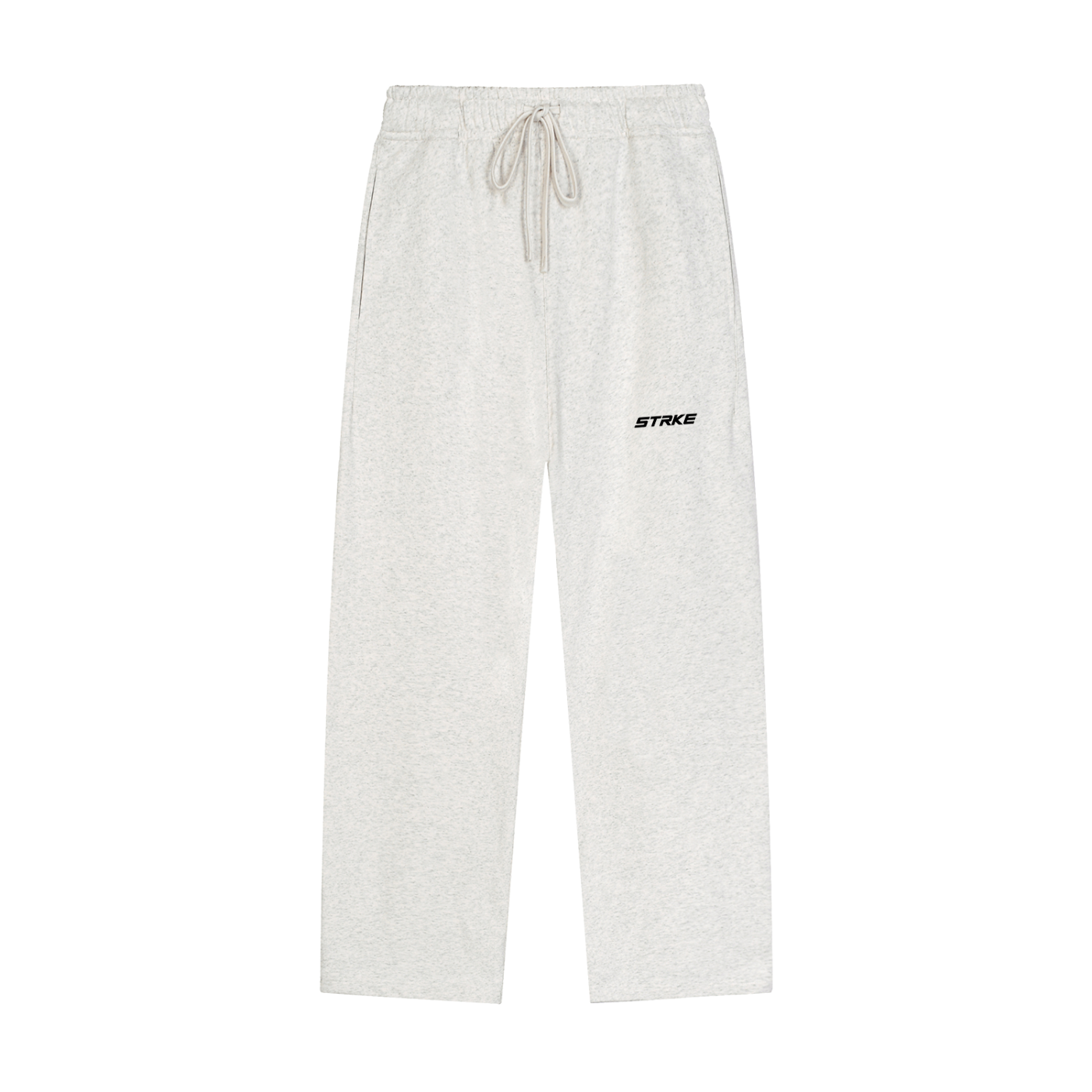 Solid Color Straight-Leg Sweatpants (Light)