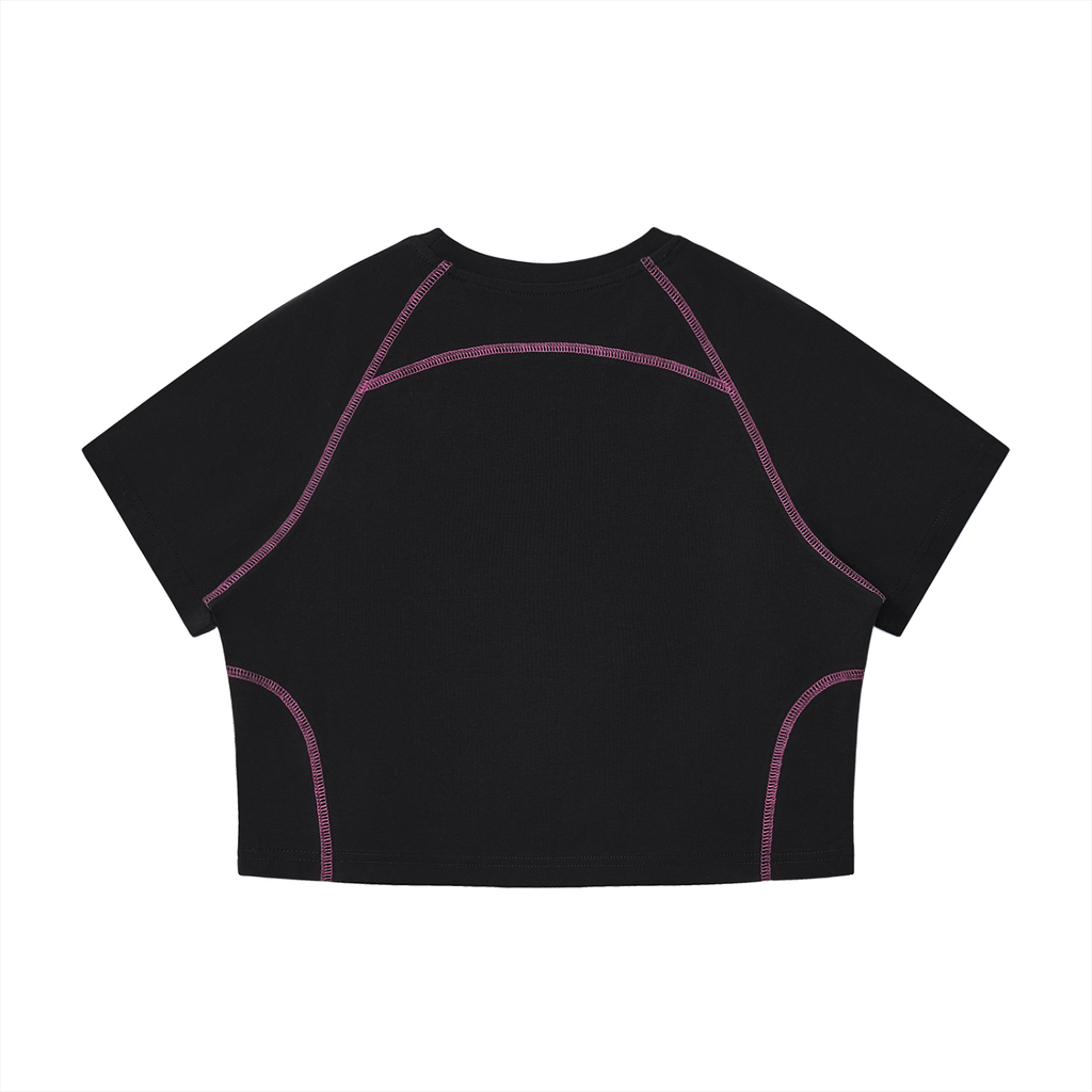 Minimalistic Womens Cropped Atheltic Top (Dark)