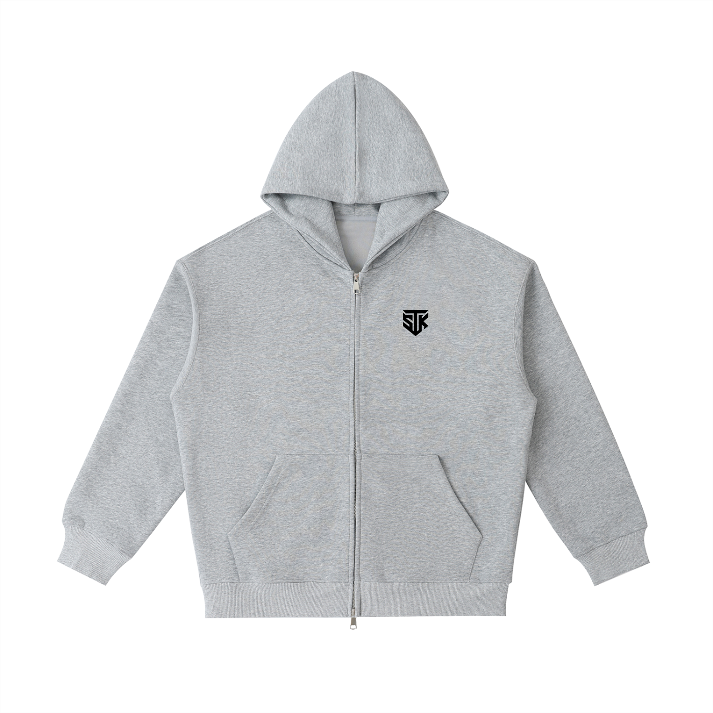 Minimalistic Essential Zip Up Hoodie (Light)