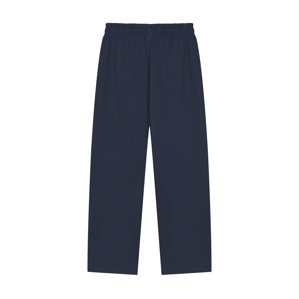 Solid Color Straight-Leg Sweatpants (Dark)