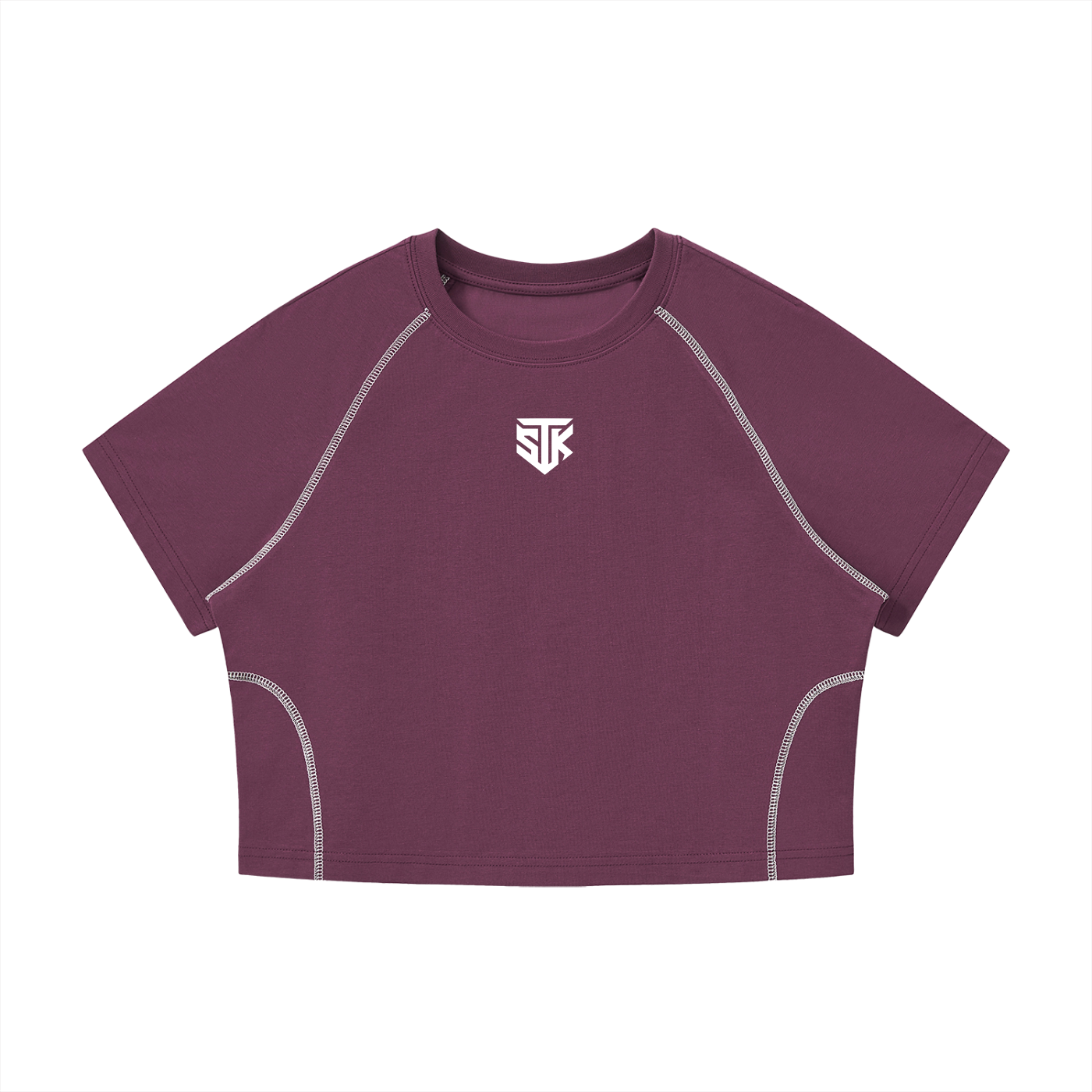 Minimalistic Womens Cropped Atheltic Top (Dark)