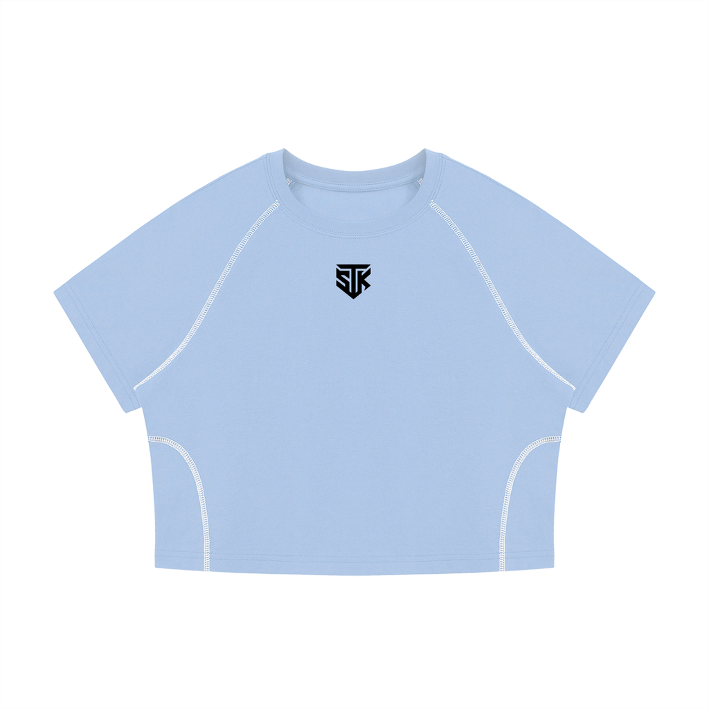 Minimalistic Womens Cropped Atheltic Top (Light)