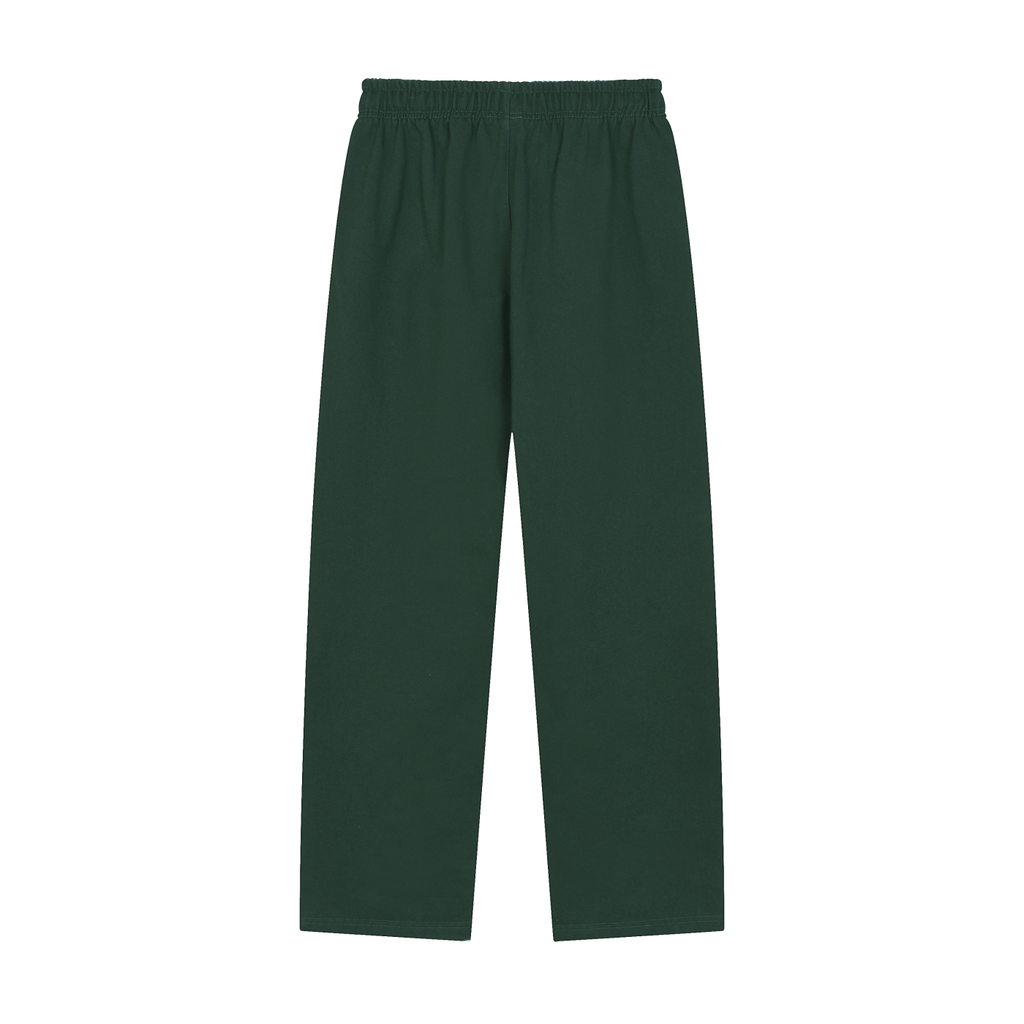 Solid Color Straight-Leg Sweatpants (Dark)