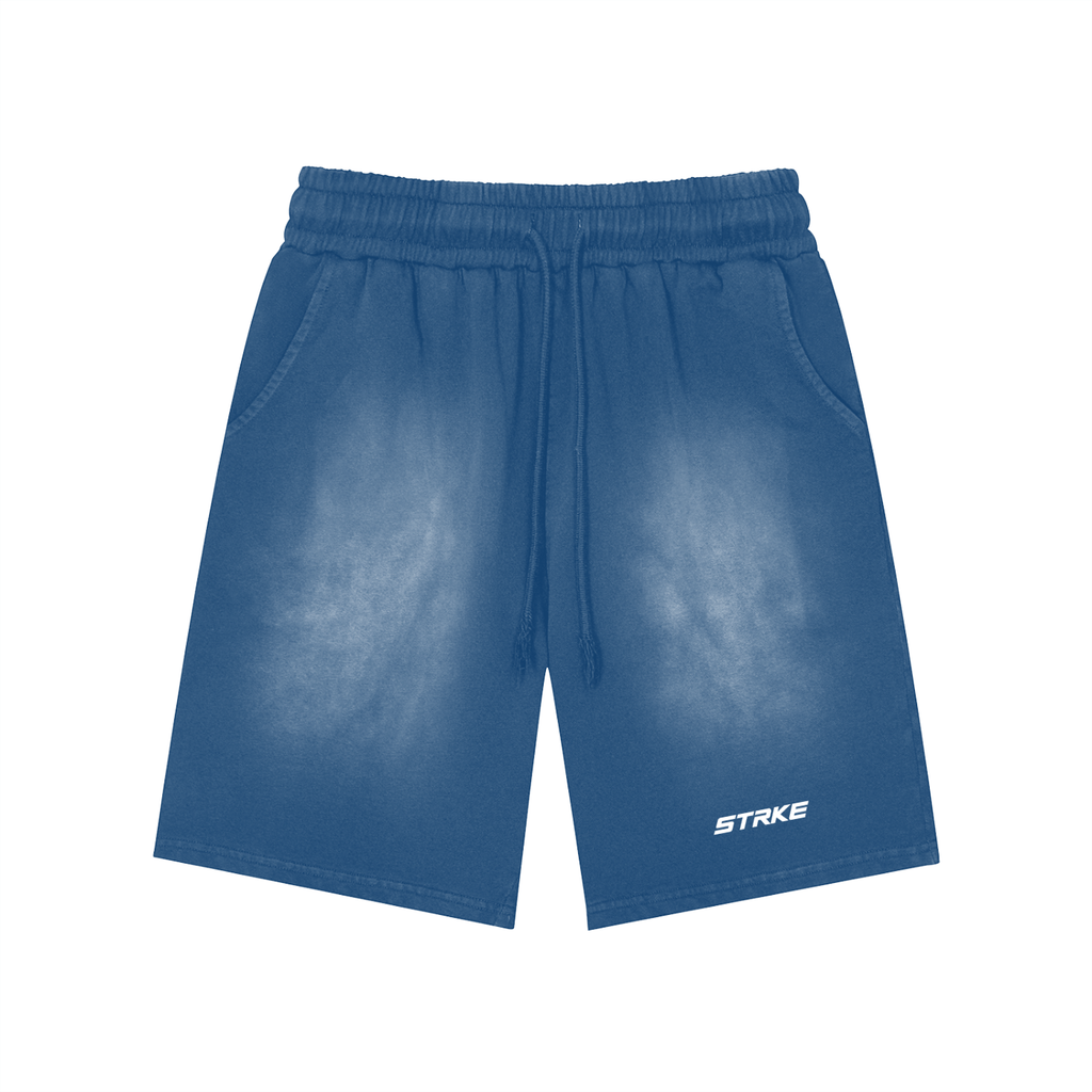 Washed Oversized Athletic Shorts