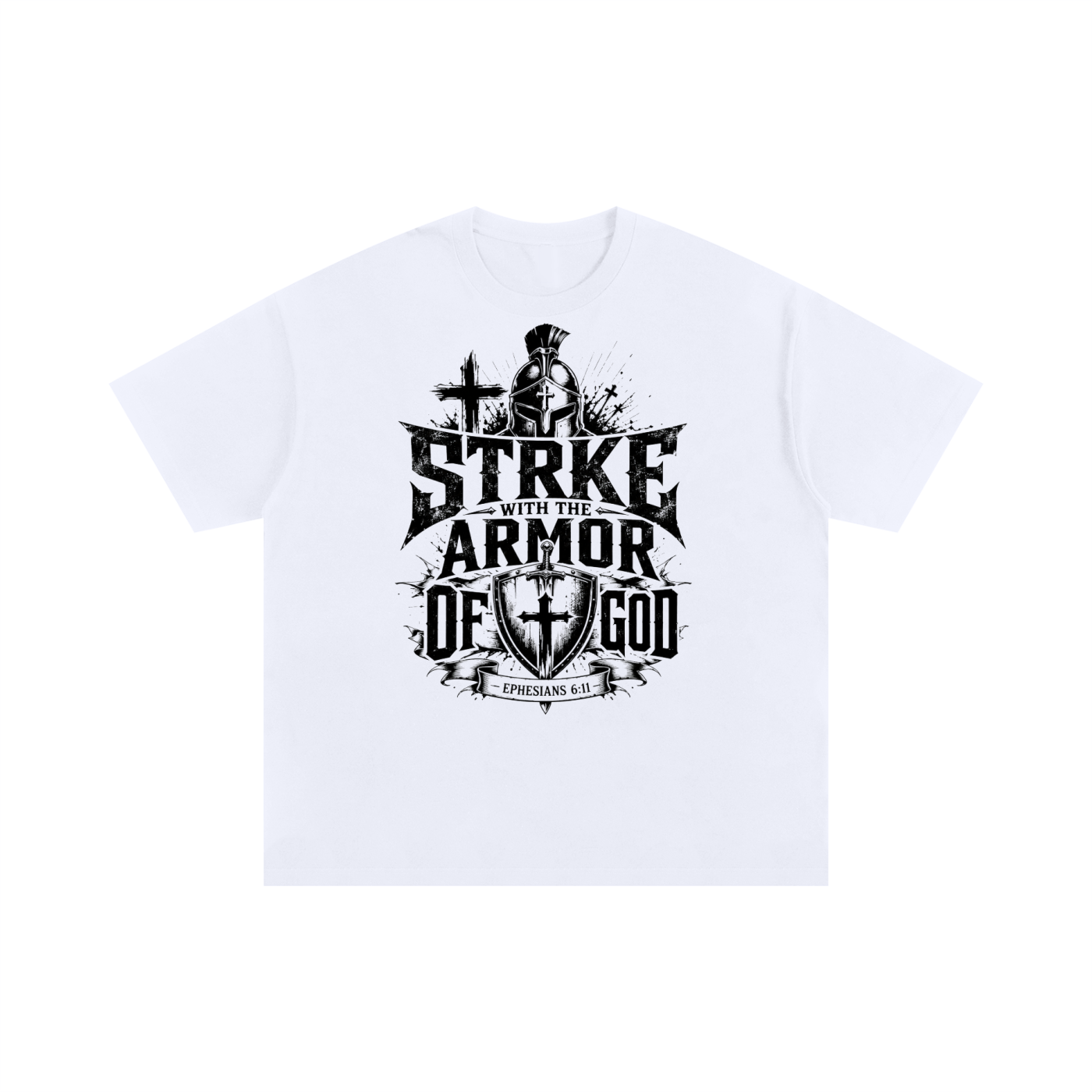 STRKE WITH THE ARMOR OF GOD Oversized Tee (Light)