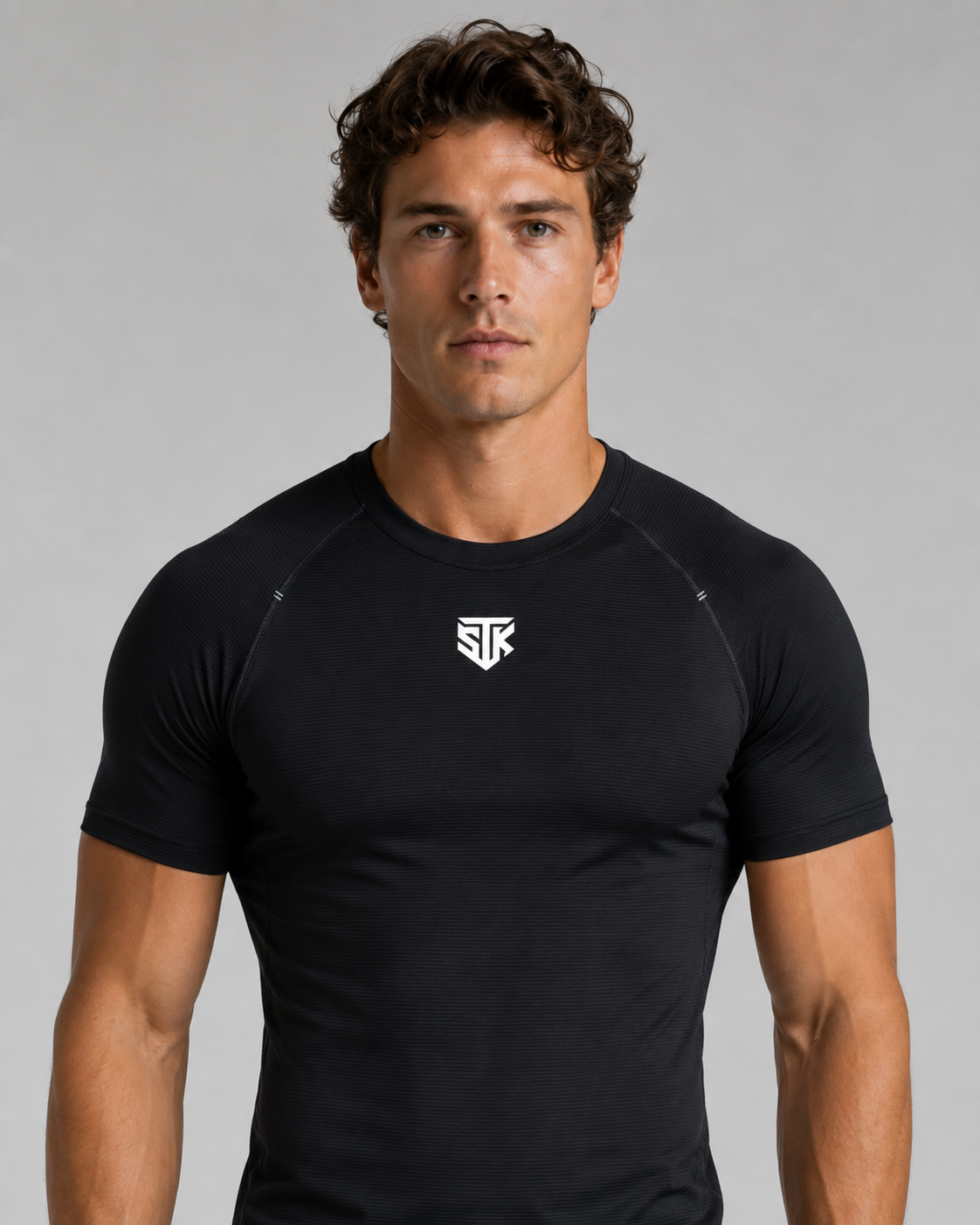 Minimalistic Dark Men’s Raglan Performance Tee