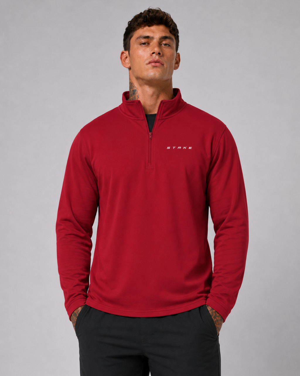 STRKE Mens Quarter Zip