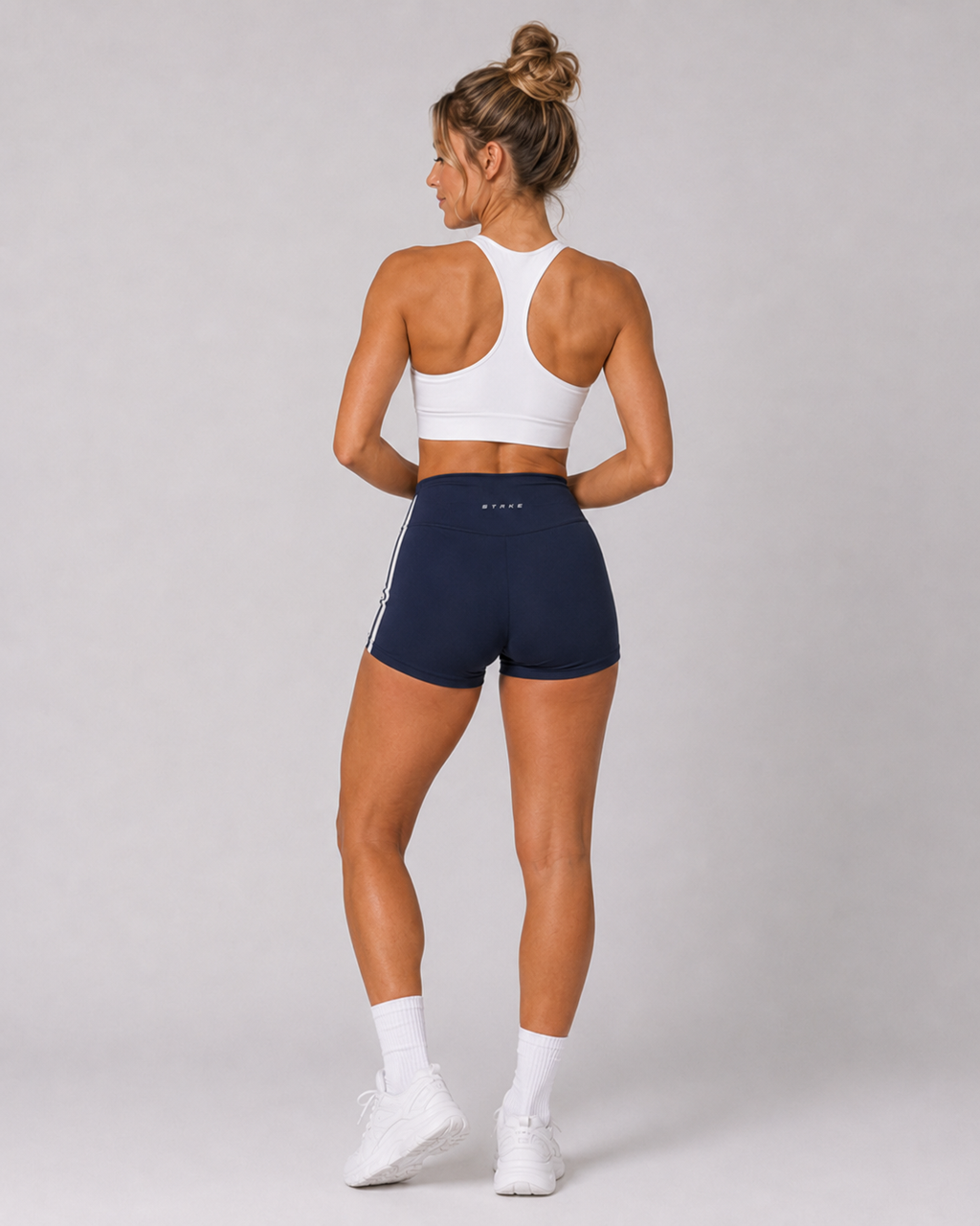 Women’s High-Waist Color Block Yoga Shorts