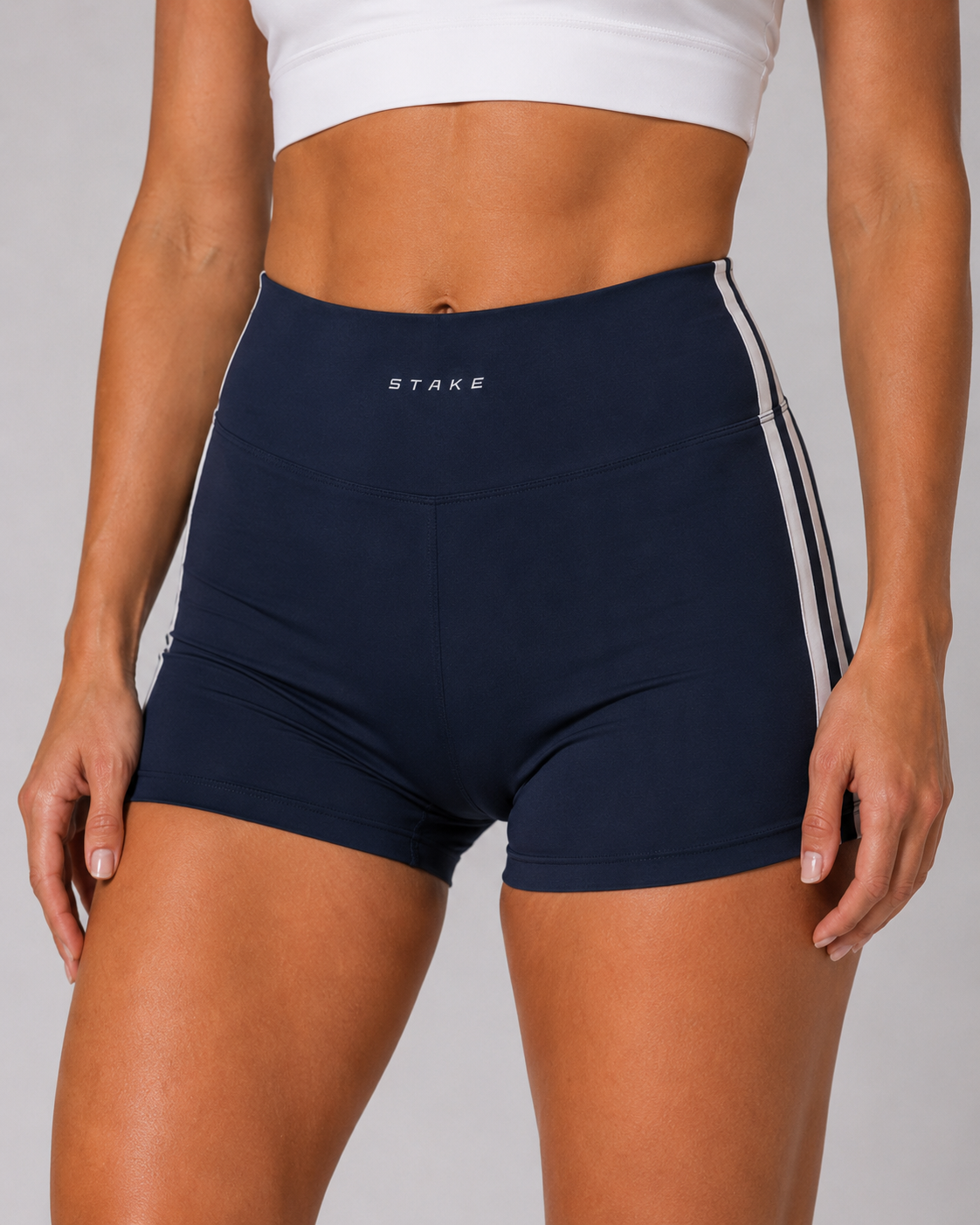 Women’s High-Waist Color Block Yoga Shorts