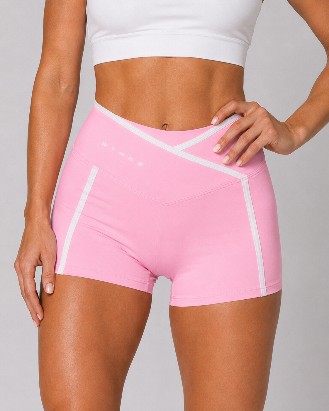 Women’s High Rise Color Block Yoga Shorts