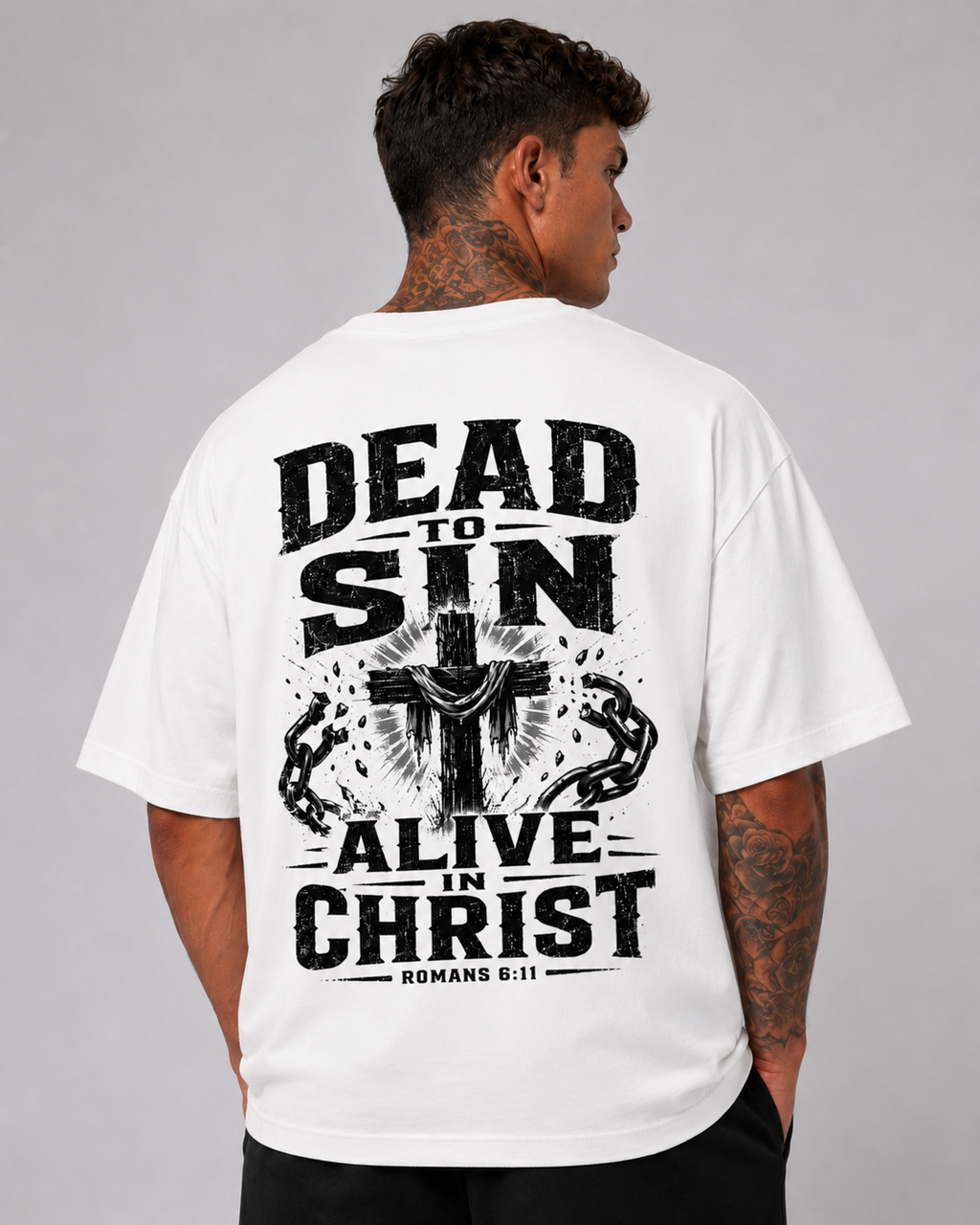 DEAD TO SIN Oversized Tee