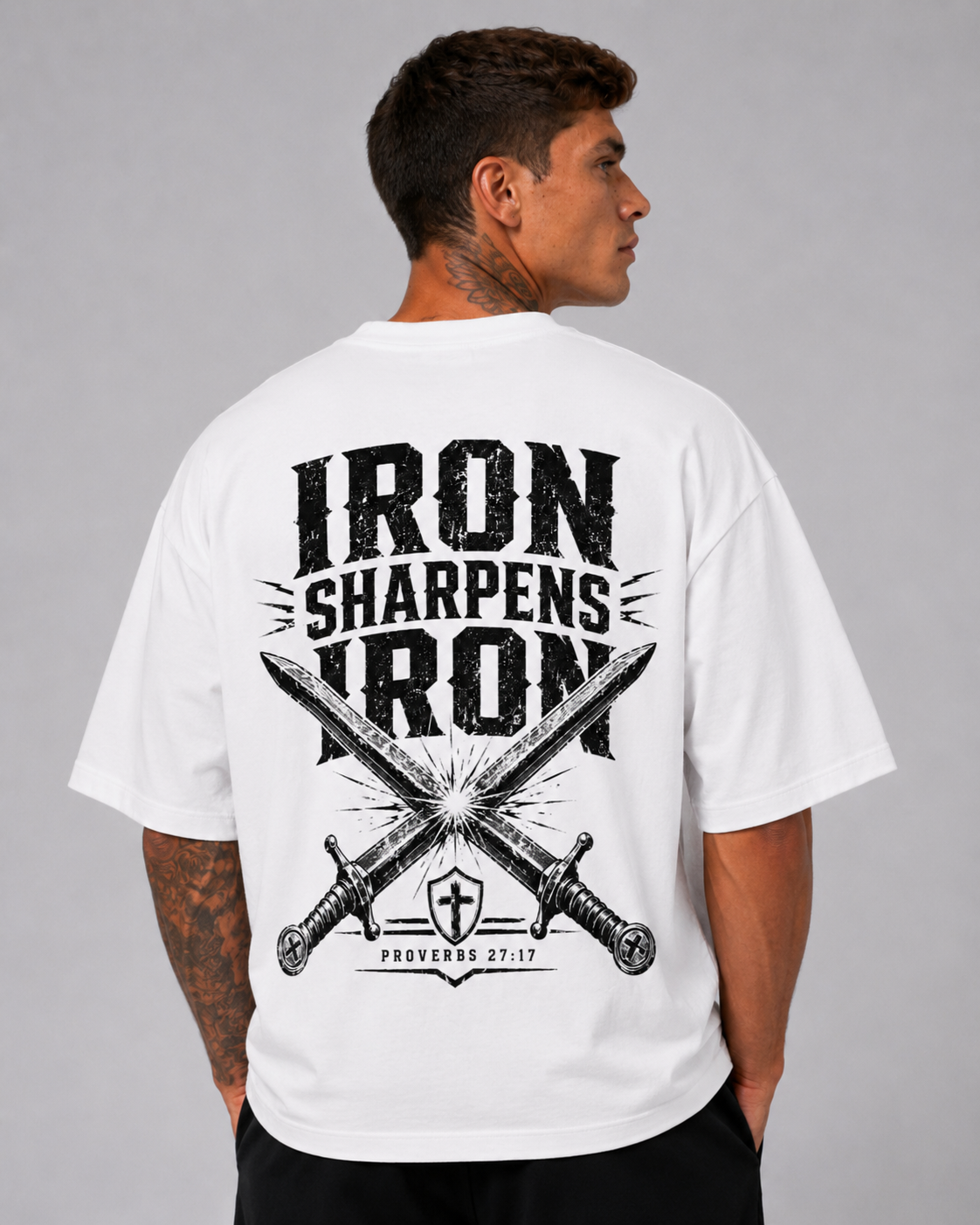IRON SHARPENS IRON Oversized Tee