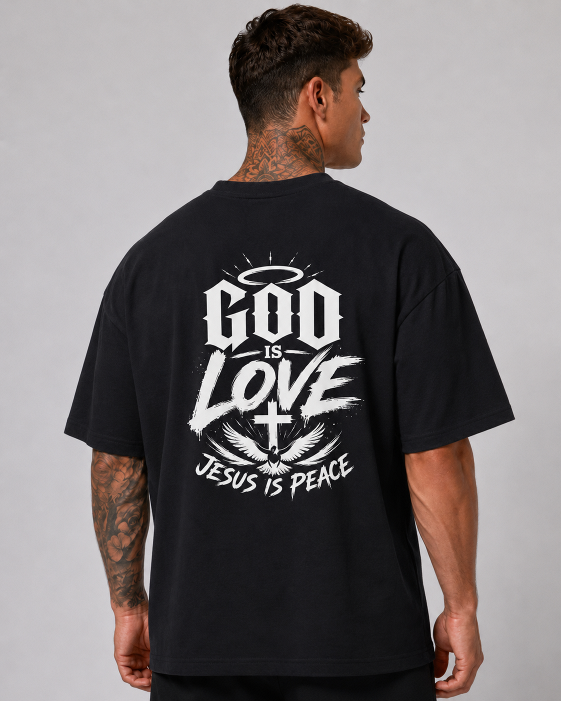 STRKE WITH THE ARMOR OF GOD Oversized Tee (Dark)
