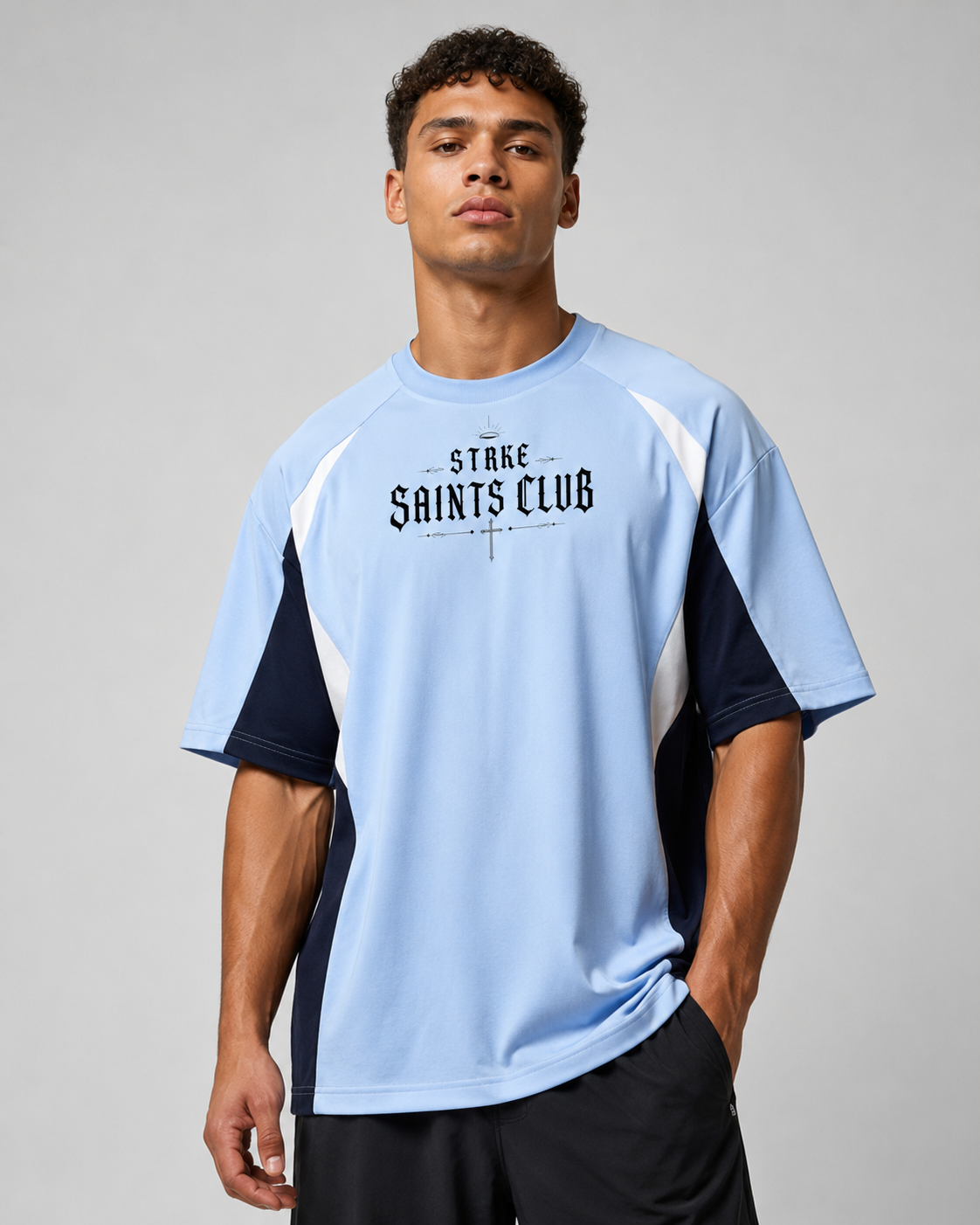 STRKE Saints Club 3 Tone Tee