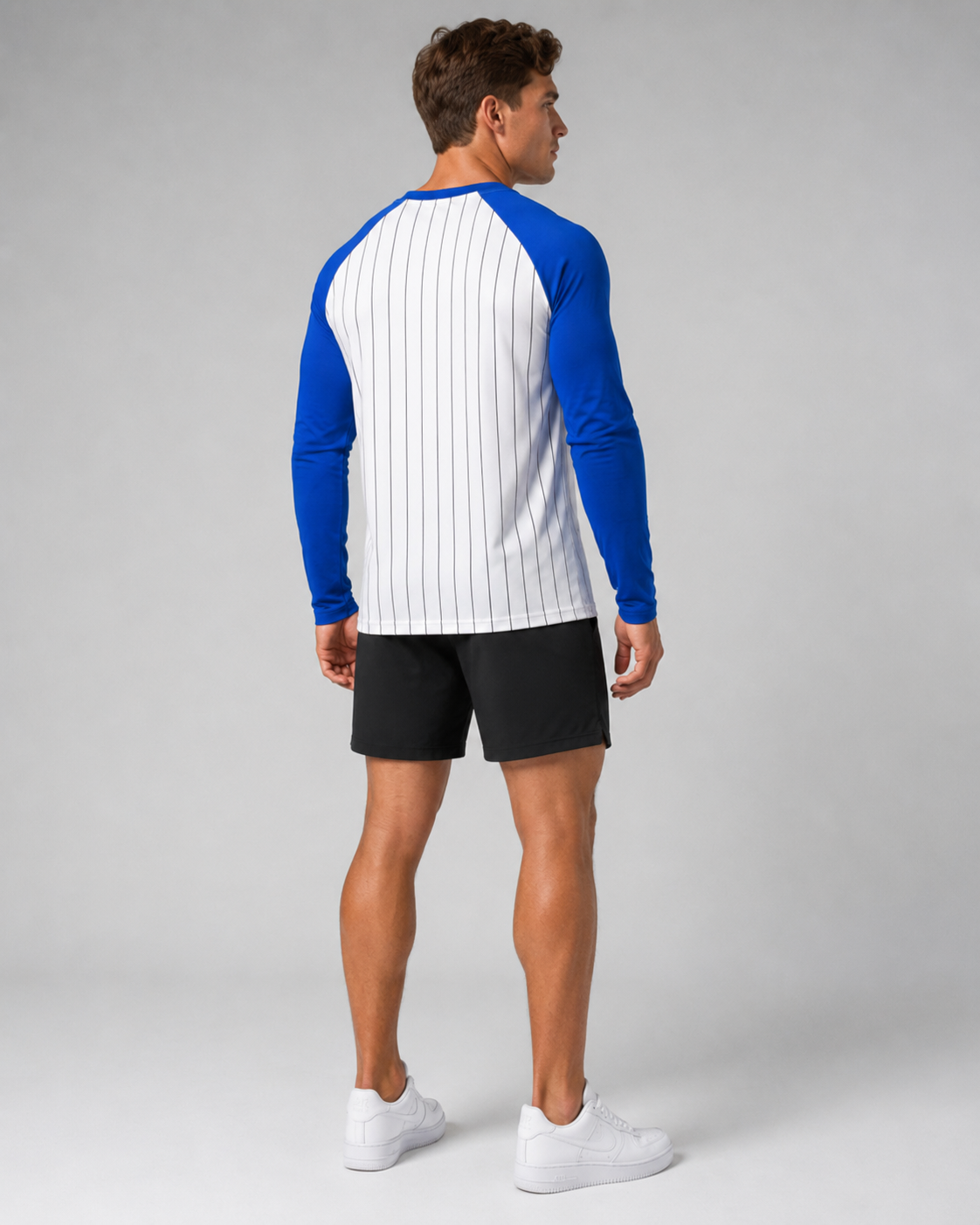 STRKE Striped Raglan Long Sleeve T-Shirt