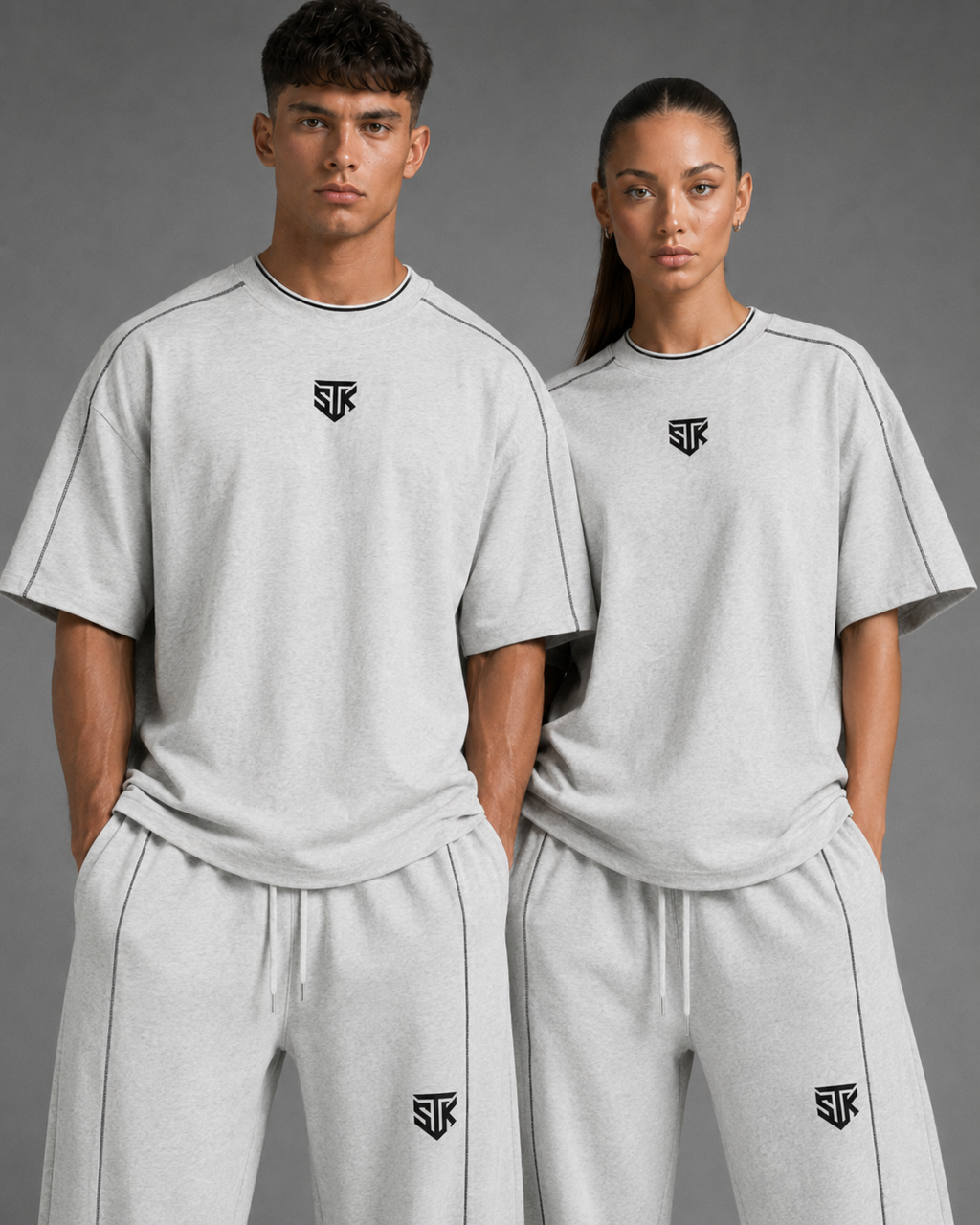 Minimalistic Light Heavyweight Barrel Leg Sweatpants