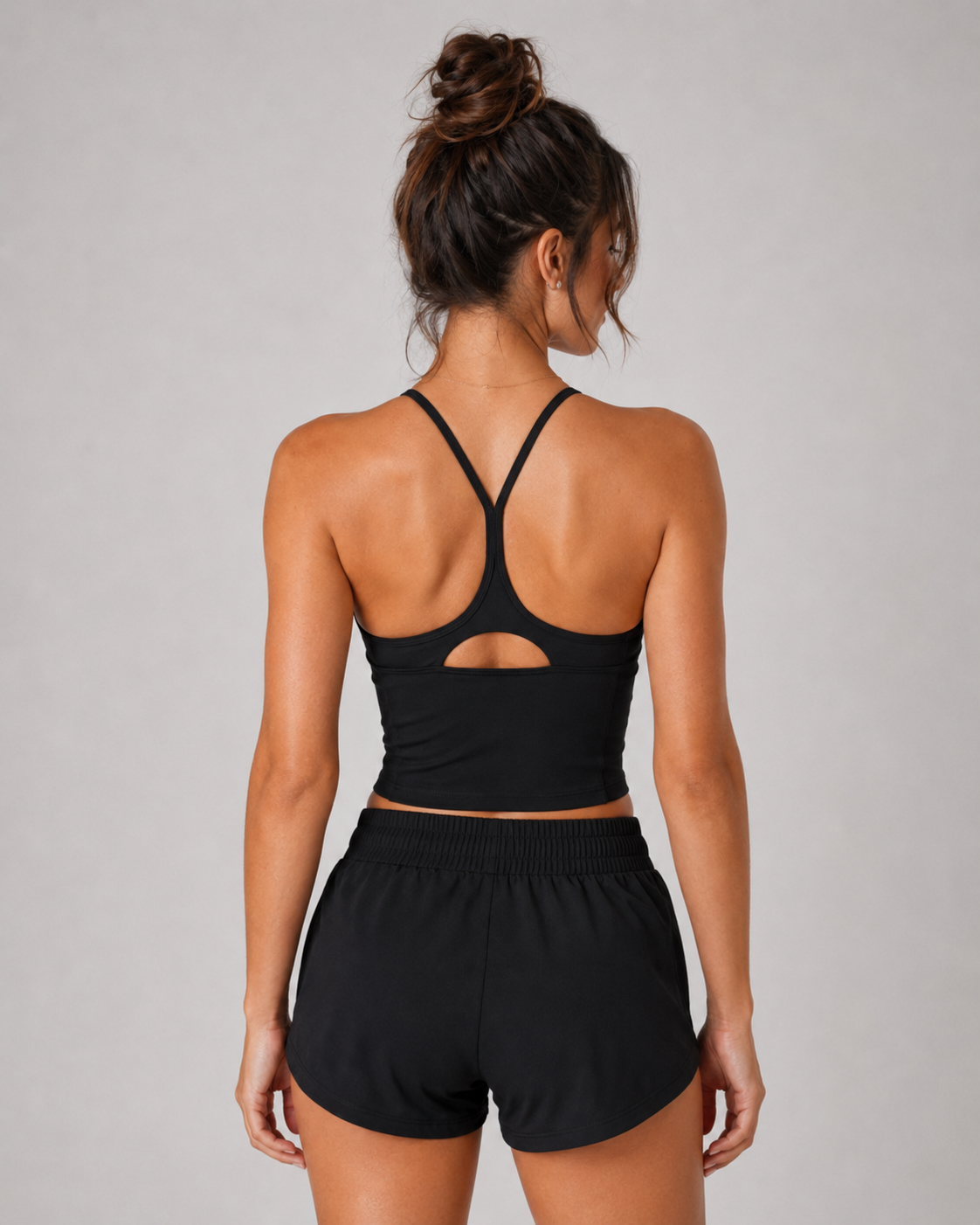 Minimalistic Women’s Solid Color Yoga Sports Bra
