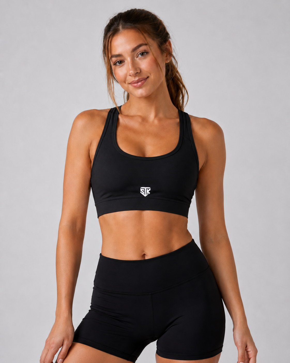 Minimalistic Dark Women's Cropped Sports Bra