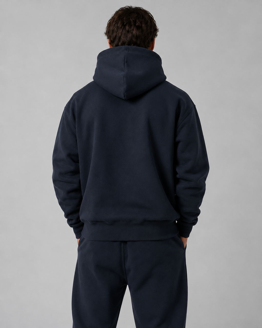 Minimalistic Essential Zip Up Hoodie (Dark)