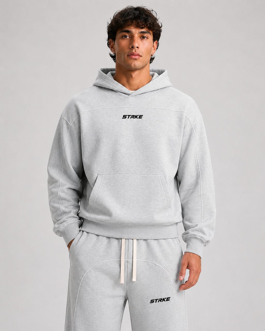 STRKE Stitched Boxy Fit Hoodie (Light)
