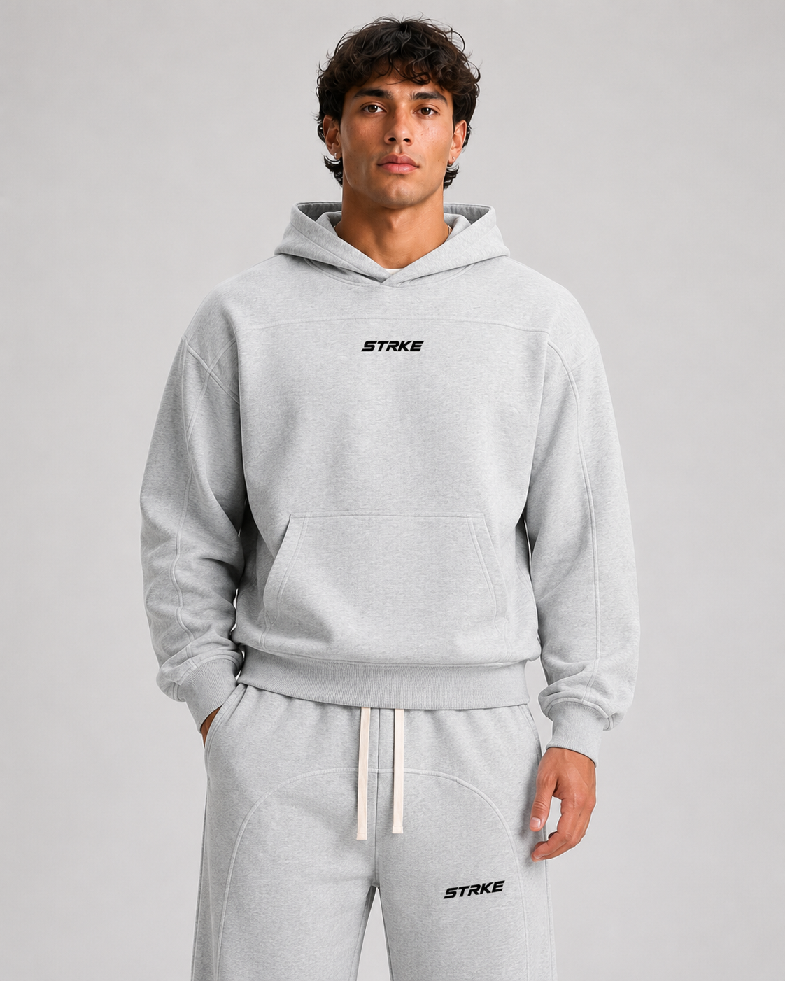 STRKE Stitched Boxy Fit Hoodie (Light)