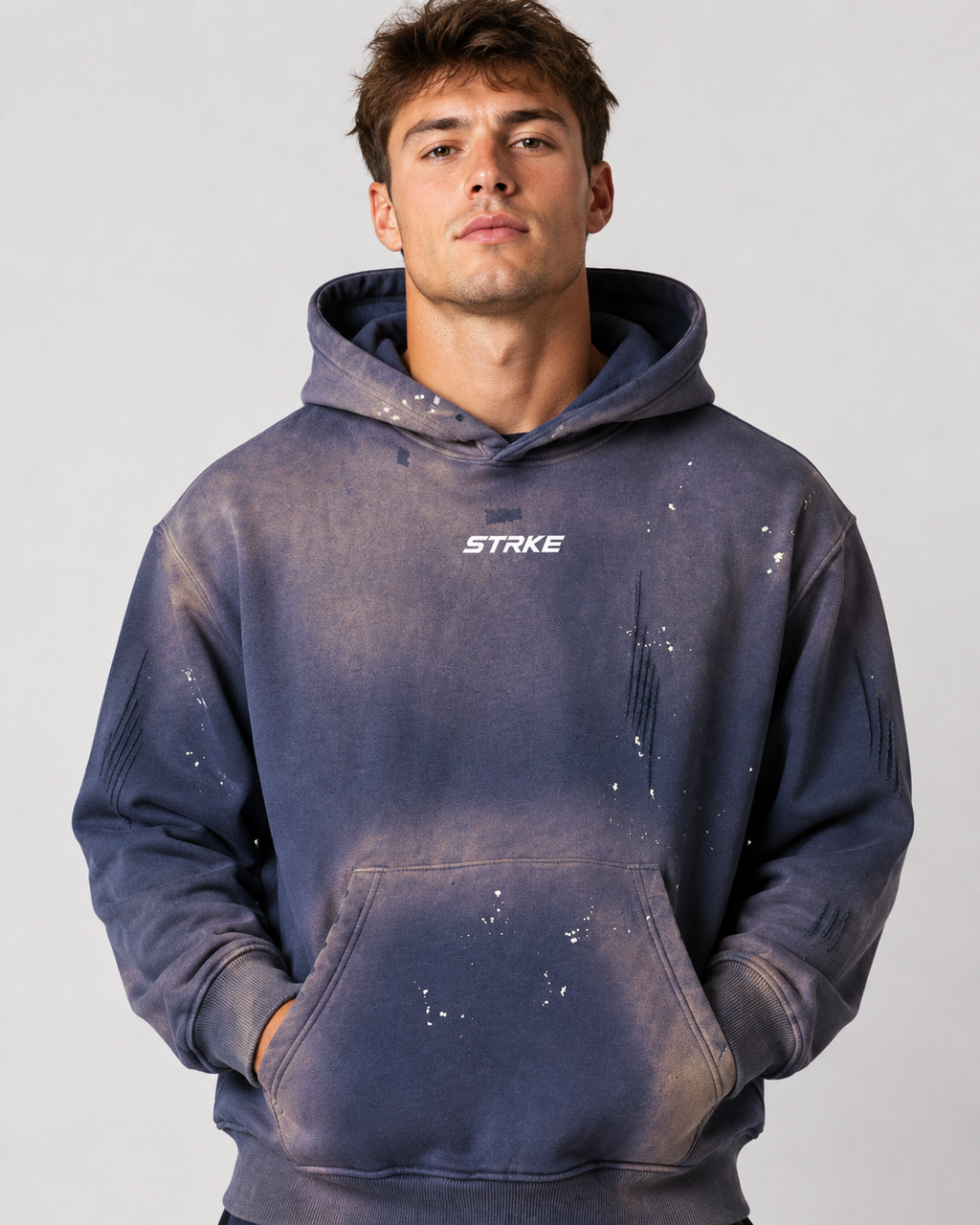 Sun Washed Frayed Hoodie