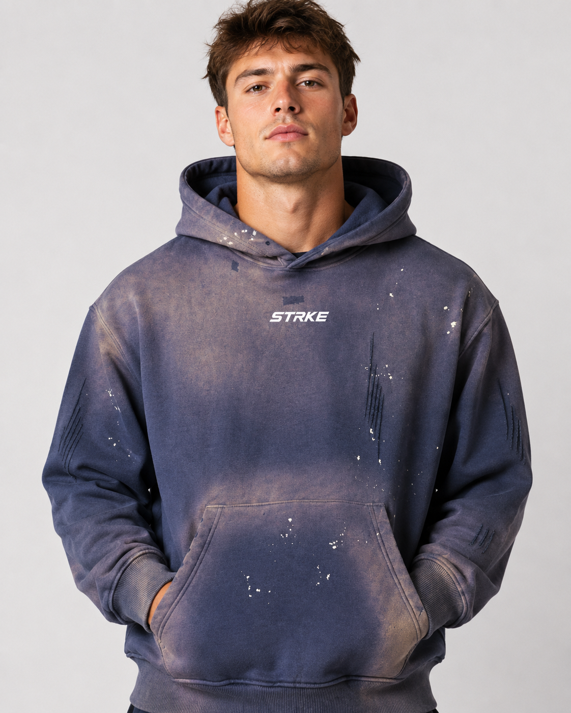 Sun Washed Frayed Hoodie