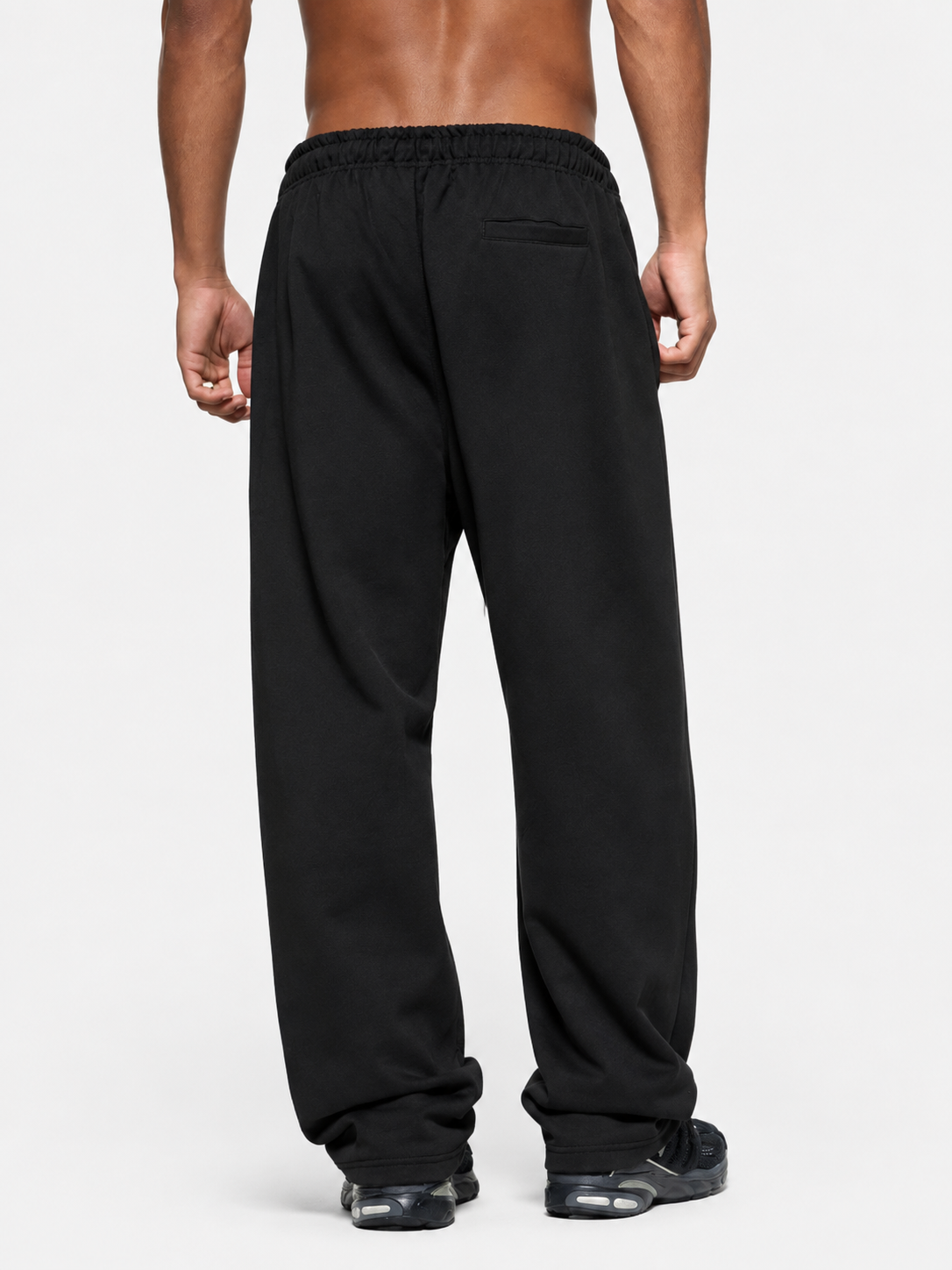 Minimalistic Dark  Heavyweight Barrel Leg Sweatpants