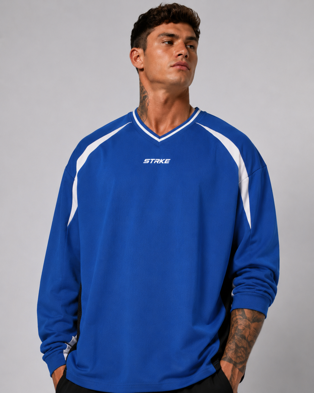 Unisex Color Block Long Sleeve Pump Cover