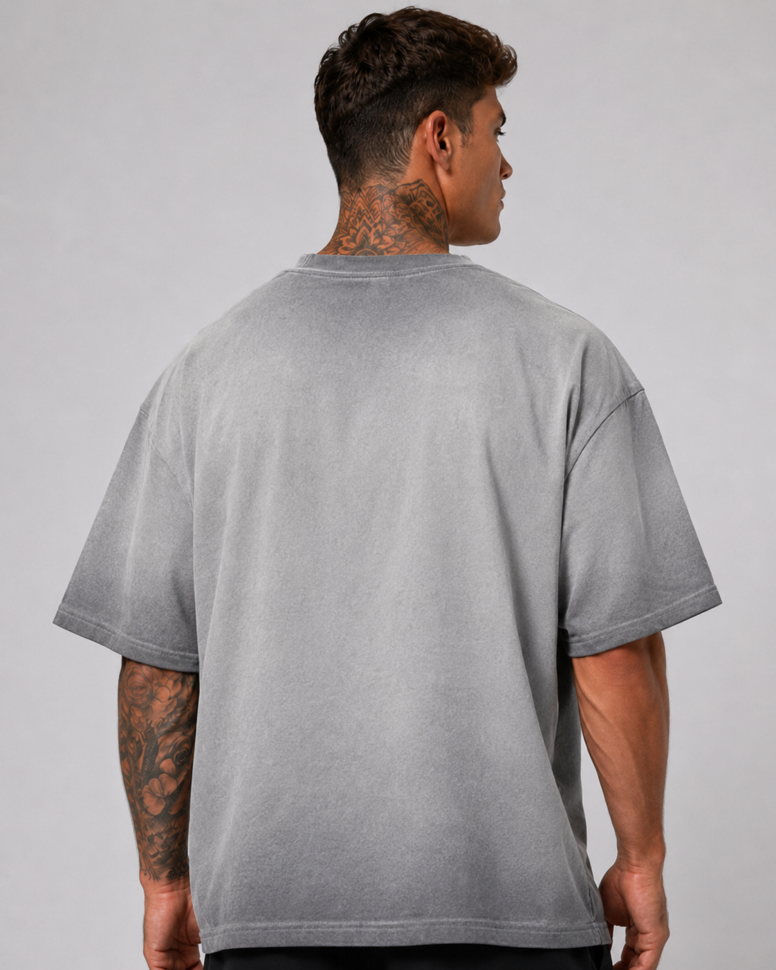 Oversized Sun Fade Cotton Tee