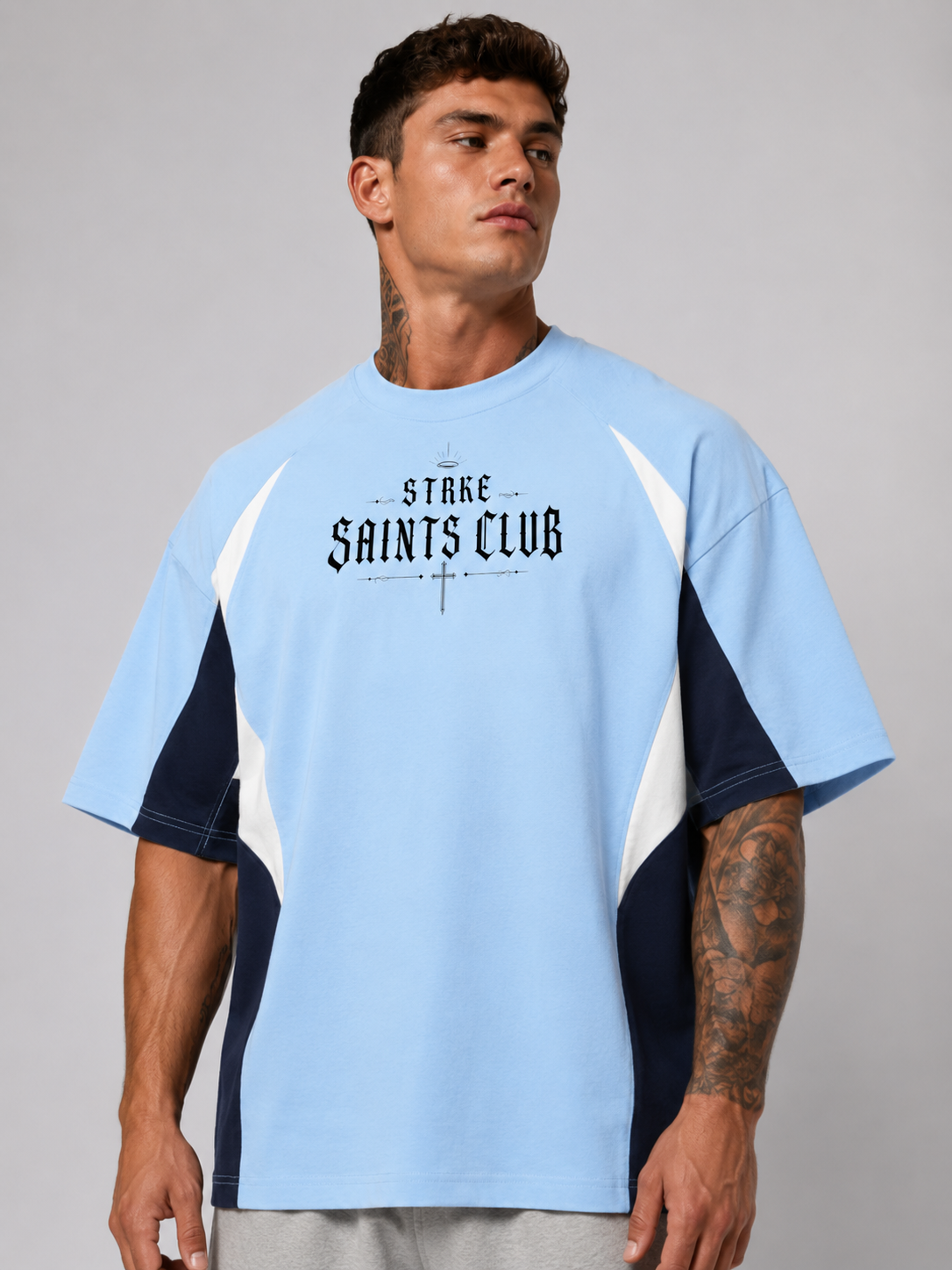 STRKE Saints Club 3 Tone Tee
