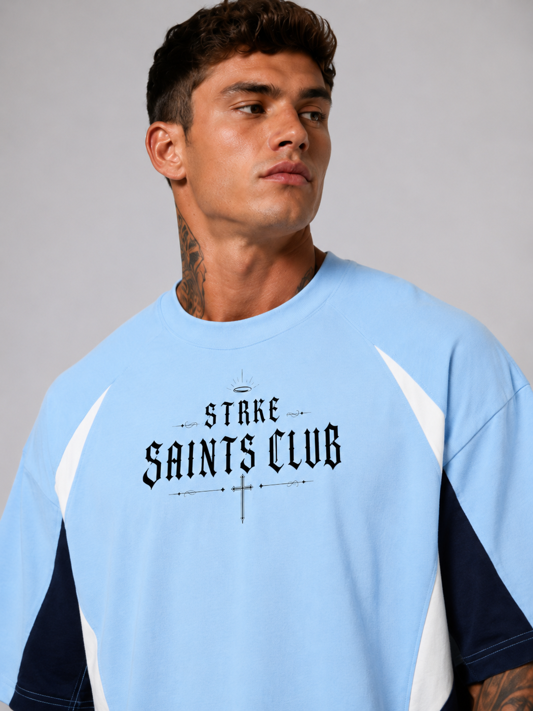 STRKE Saints Club 3 Tone Tee