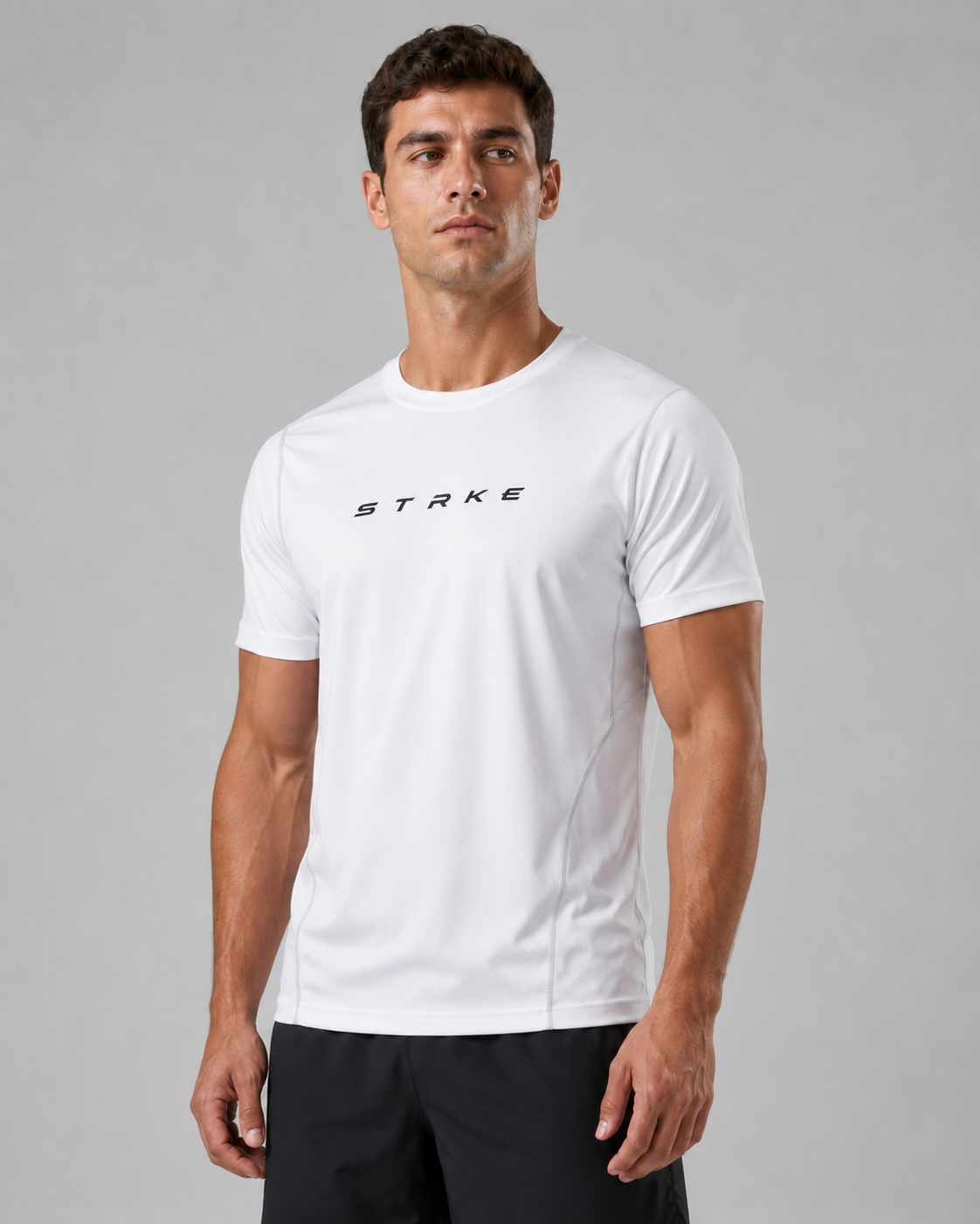 STRKE Athletic Tee -Black Logo