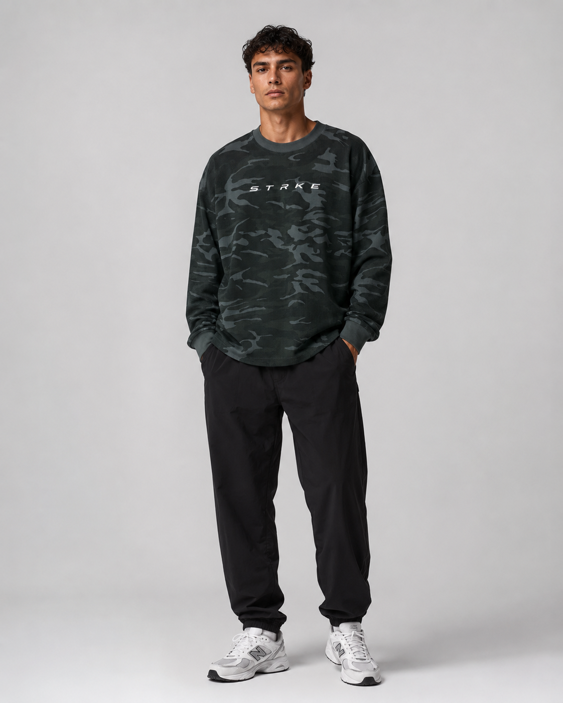 STRKE Unisex Waffle Knit Long Sleeve