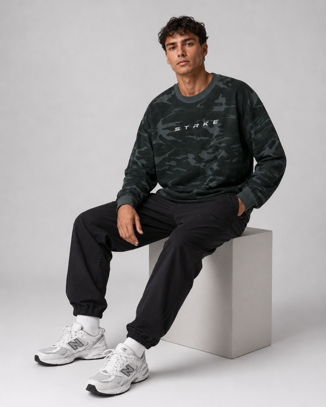 STRKE Unisex Waffle Knit Long Sleeve