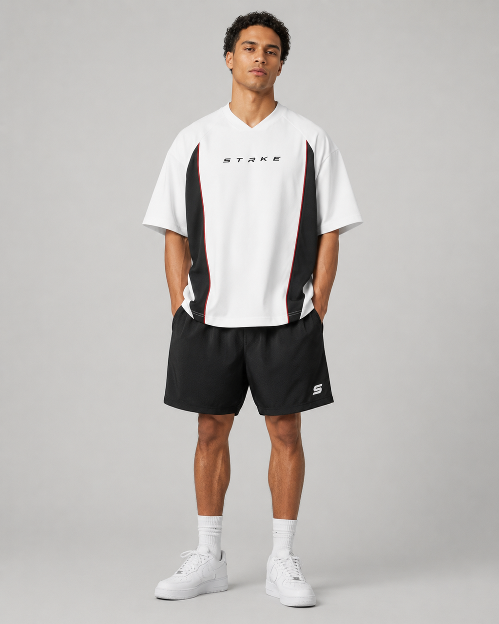 STRKE Oversized Essential White Tee