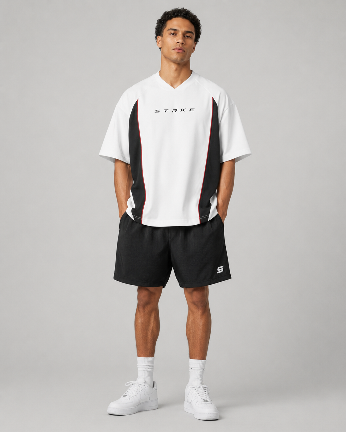 STRKE Oversized Essential White Tee